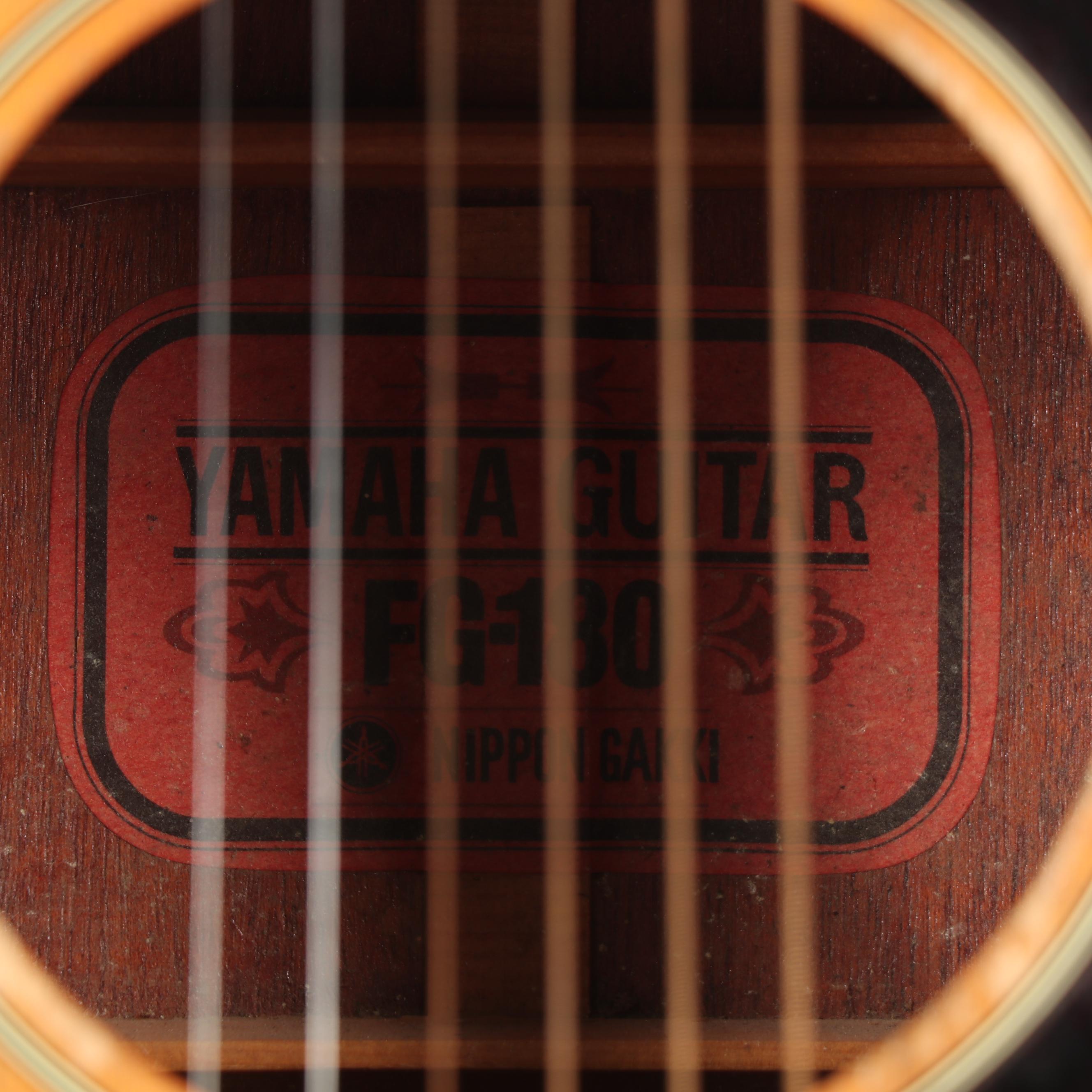 Vintage Yamaha FG-180 Red Label Acoustic Guitar, 1970's