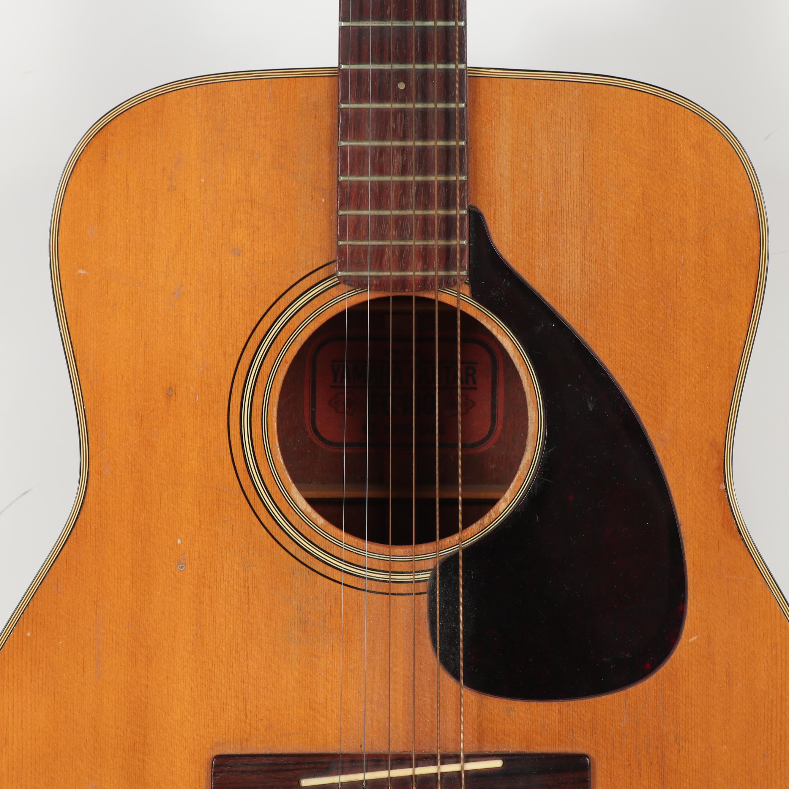 Vintage Yamaha FG-180 Red Label Acoustic Guitar, 1970's