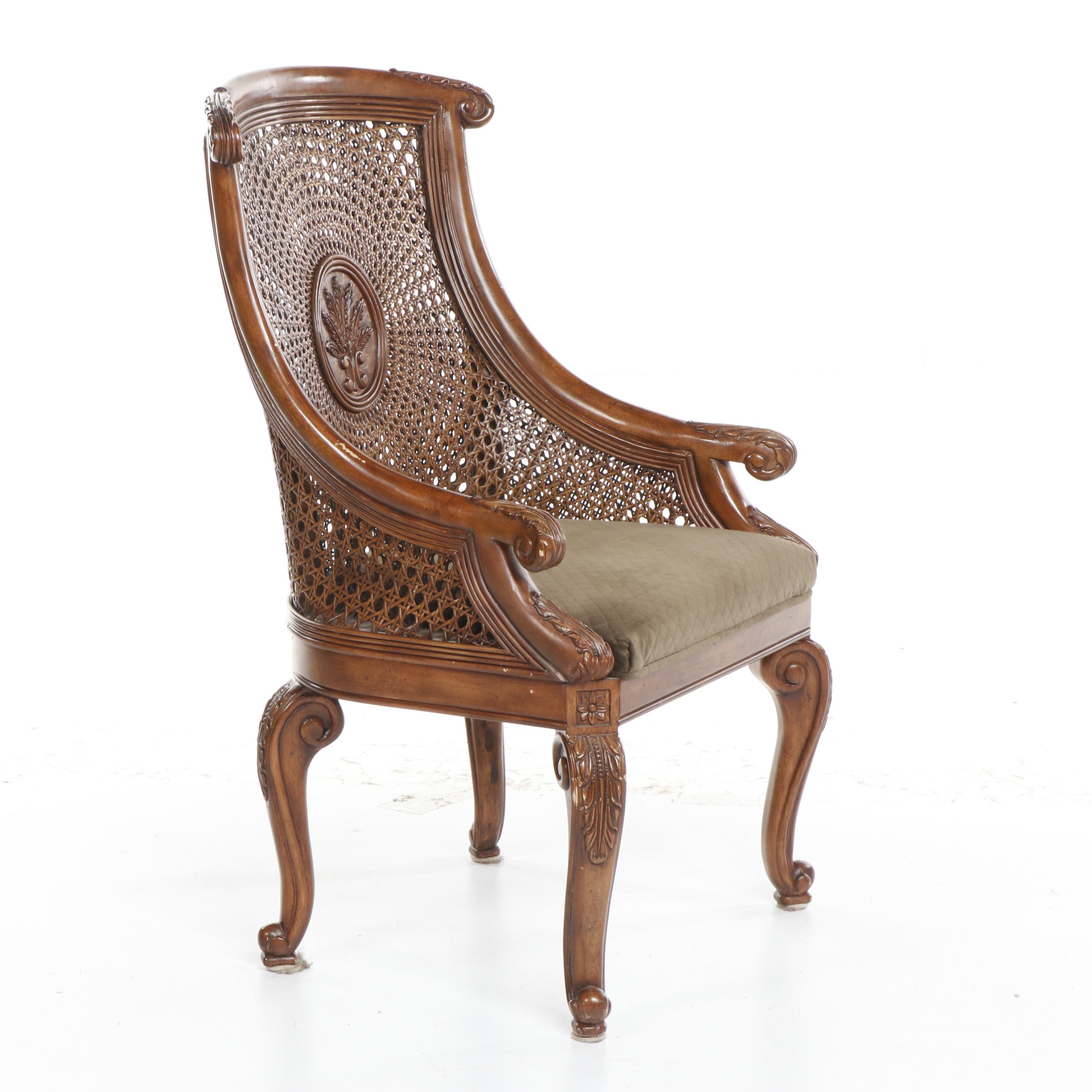 Drexel Heritage "Palm Court" Cane Back Side Chair