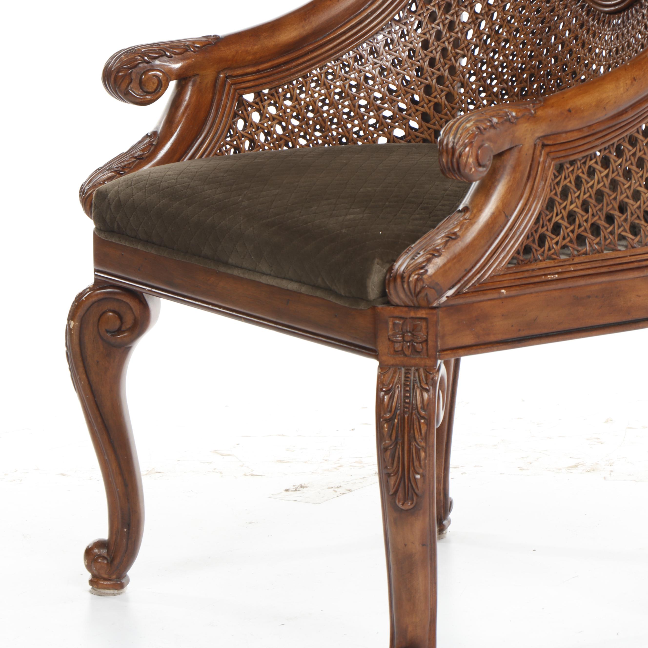 Drexel Heritage "Palm Court" Cane Back Side Chair
