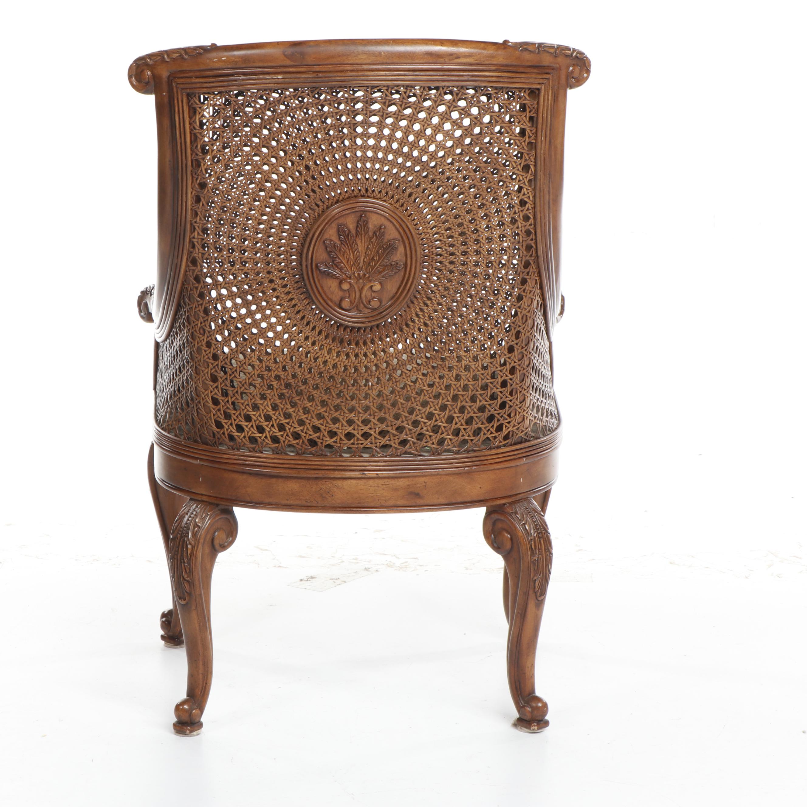 Drexel Heritage "Palm Court" Cane Back Side Chair