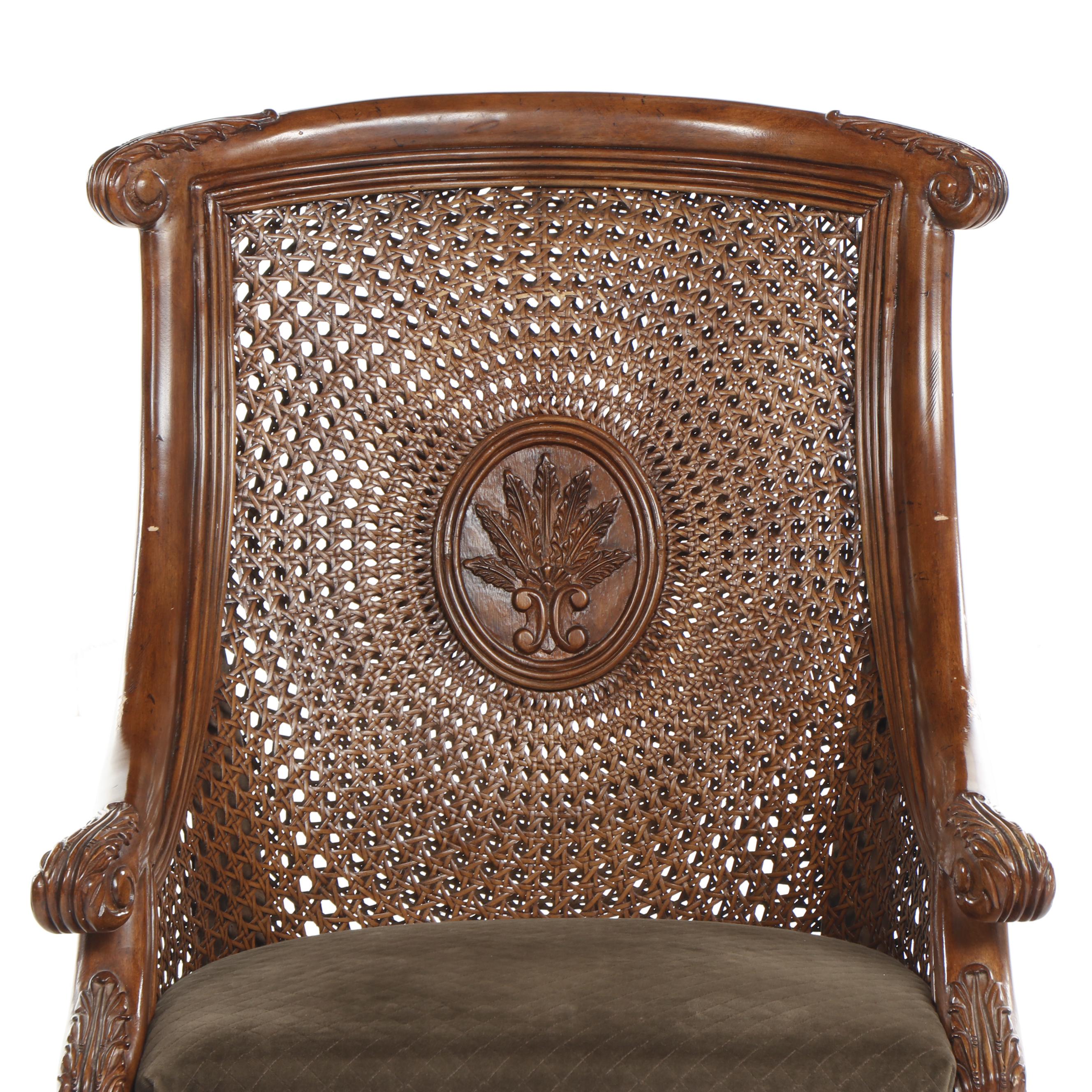 Drexel Heritage "Palm Court" Cane Back Side Chair