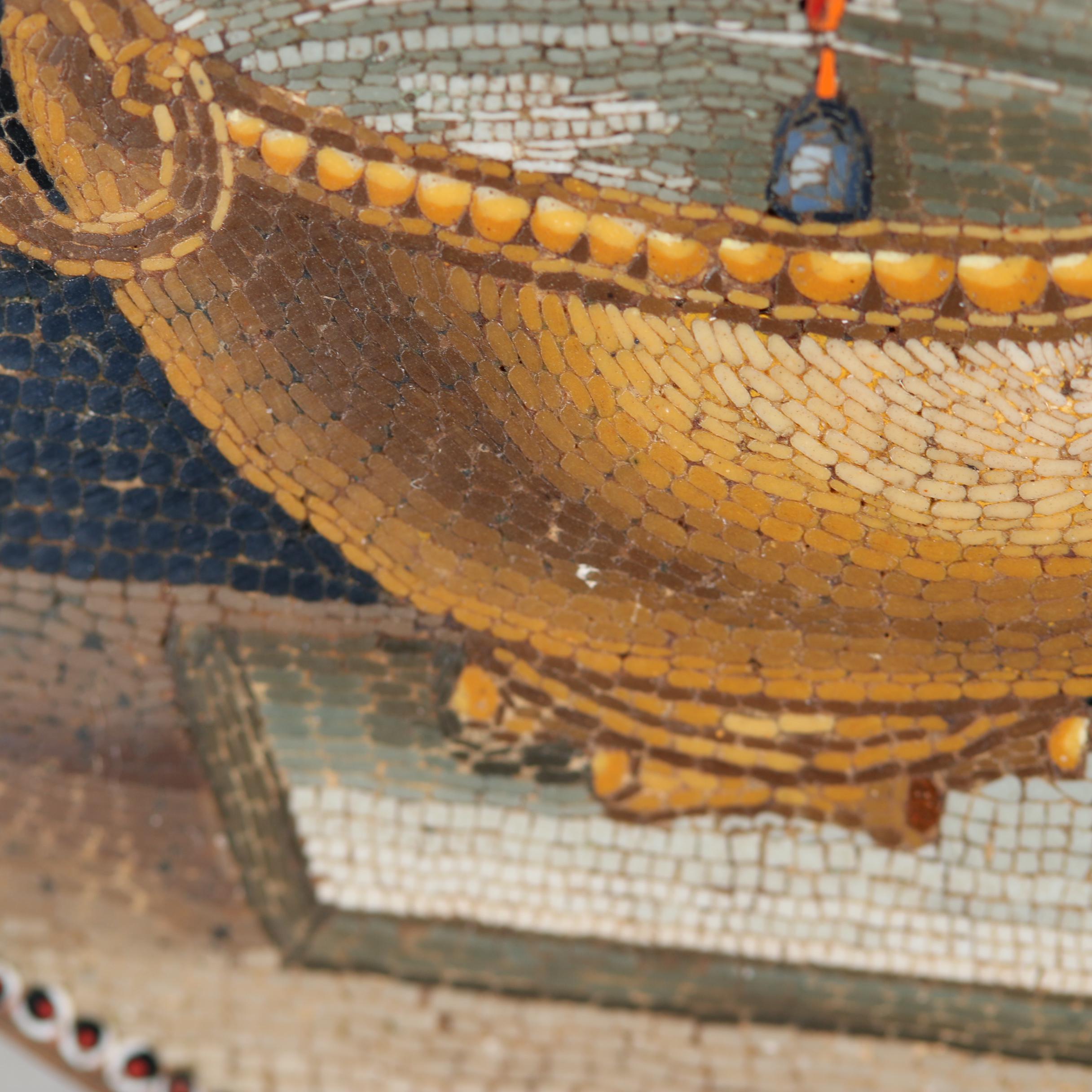 Italian Micro Mosaic "Pliny's Doves"