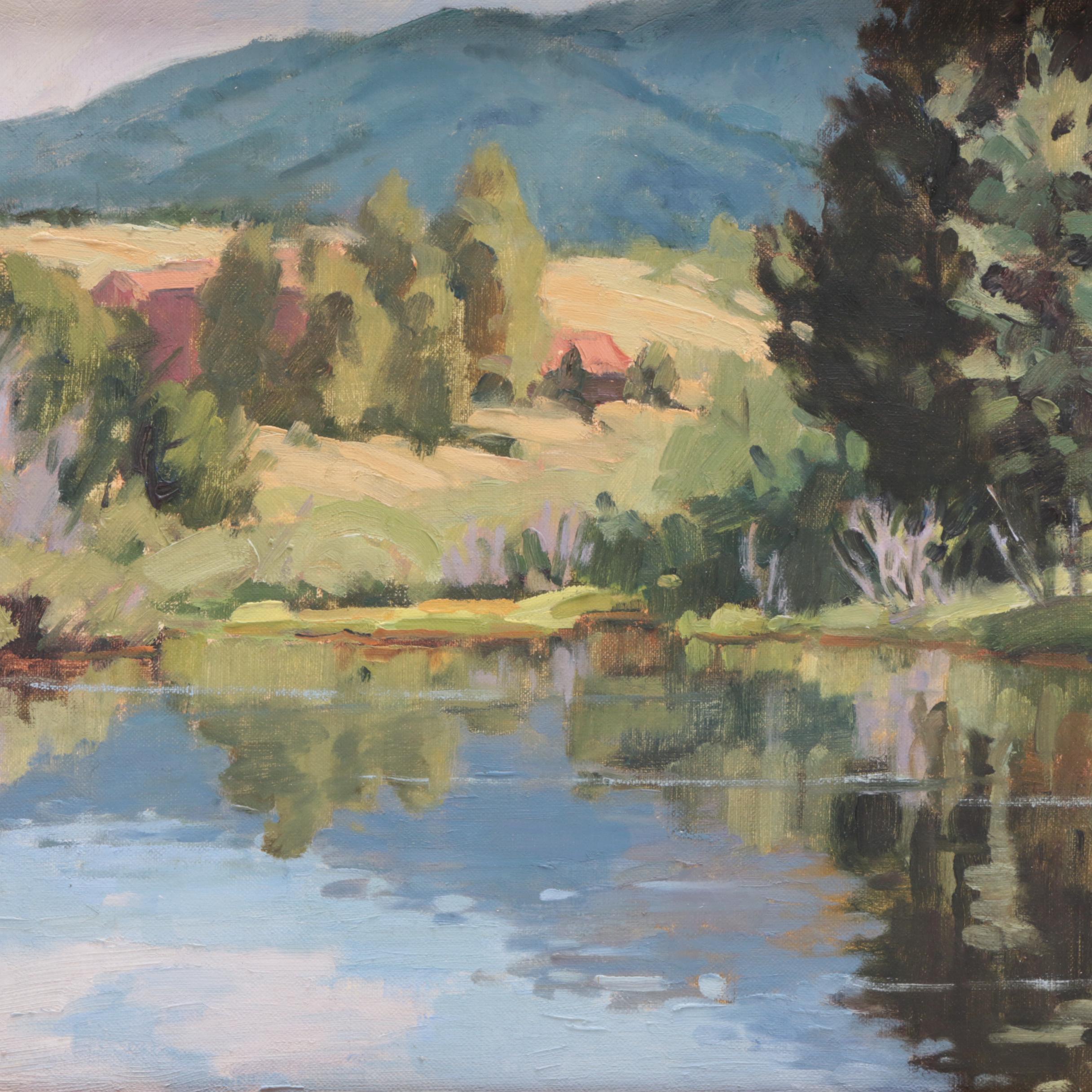 Jean J. Perry Oil Painting of Landscape