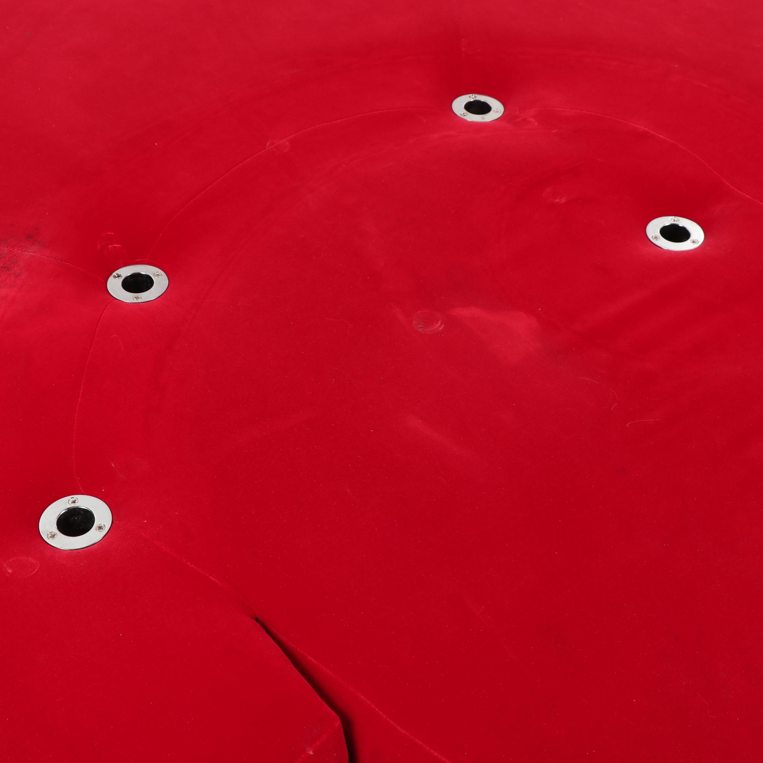 Edra "Tatlin" Sofa by Mario Cananzi and Roberto Semprini in Velvet, 1980s