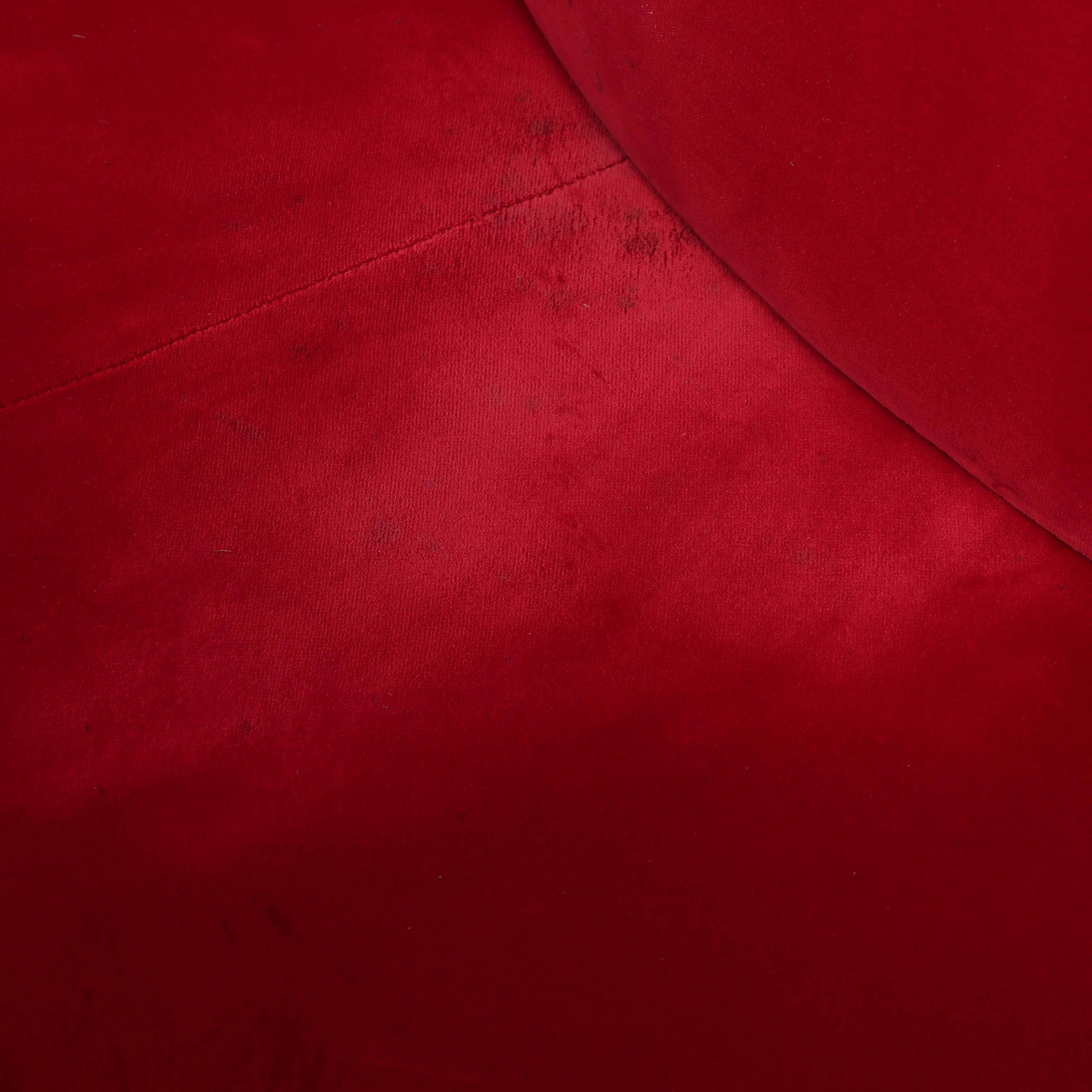 Edra "Tatlin" Sofa by Mario Cananzi and Roberto Semprini in Velvet, 1980s