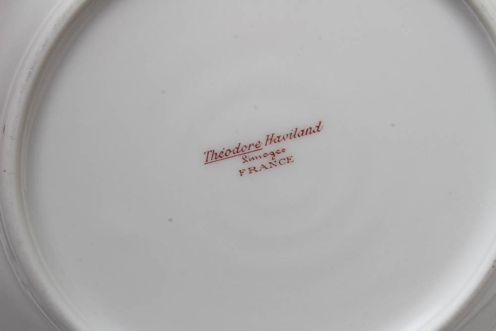 Gilt and White Dinnerware and Serveware Featuring Vista Alegre, Weimar, Haviland