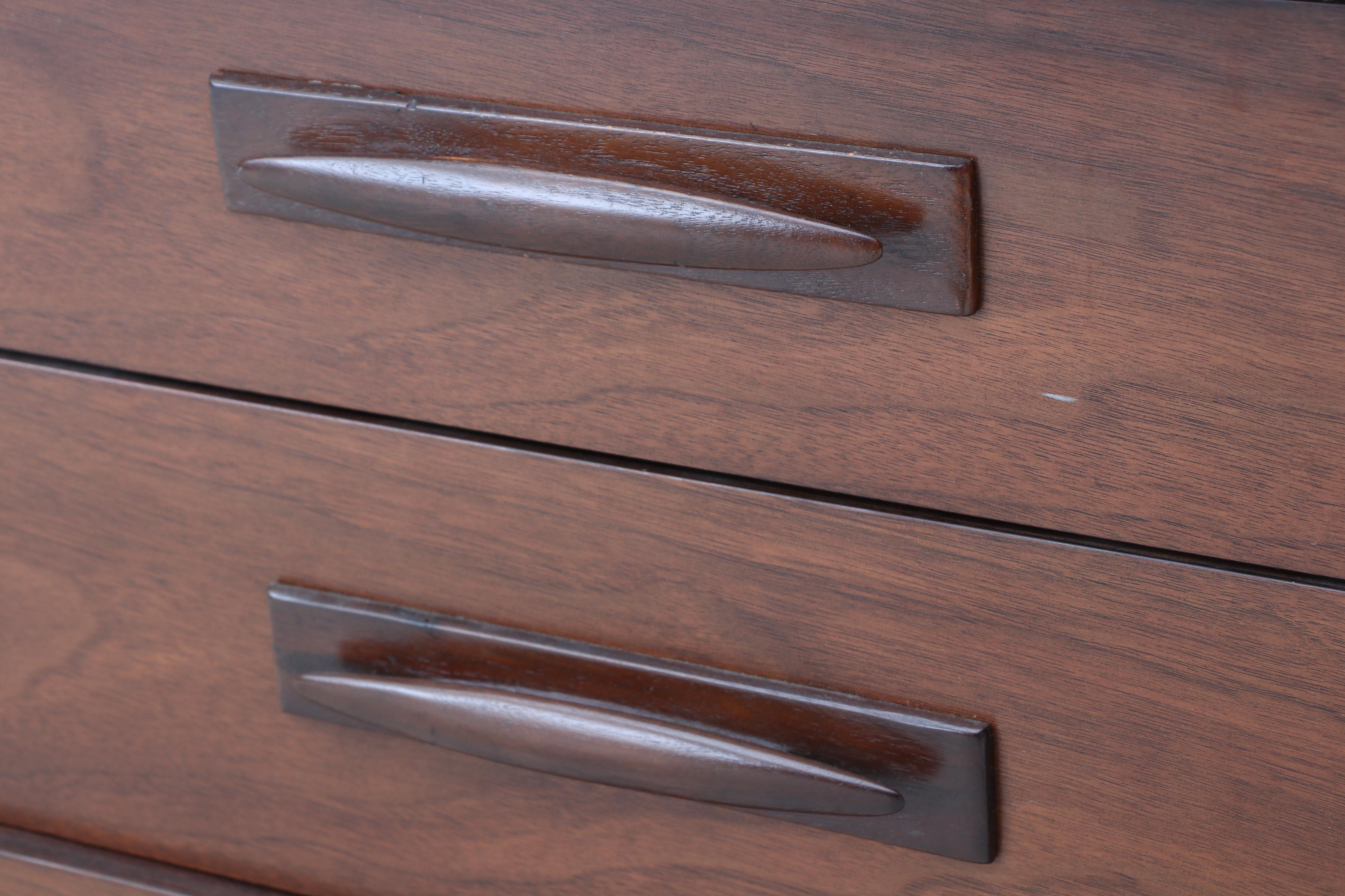 Mid Century Modern Broyhill "Emphasis" Walnut China Cabinet