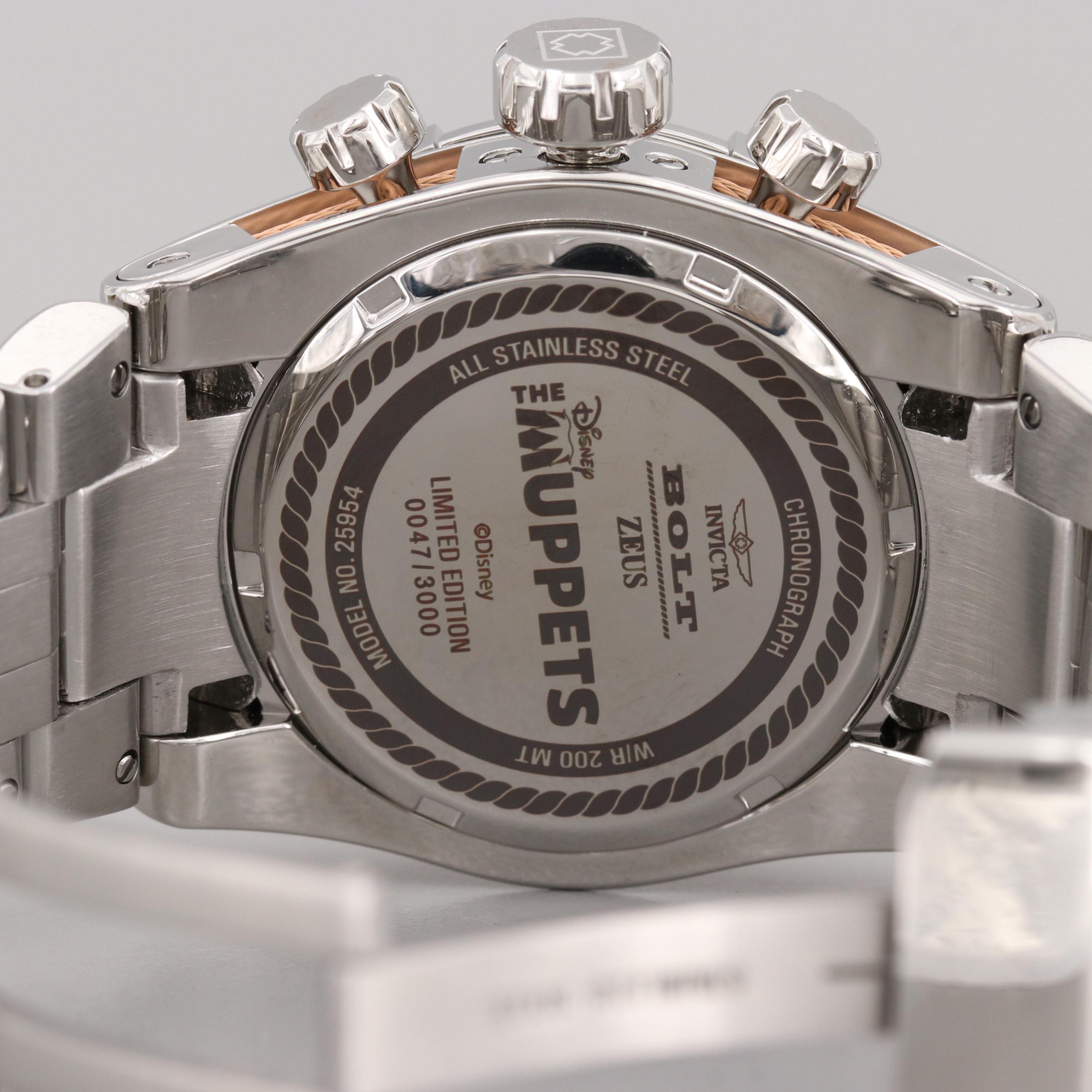 Invicta Bolt Zeus "The Muppets Limited" ST. Steel Quartz Chronograph Watch