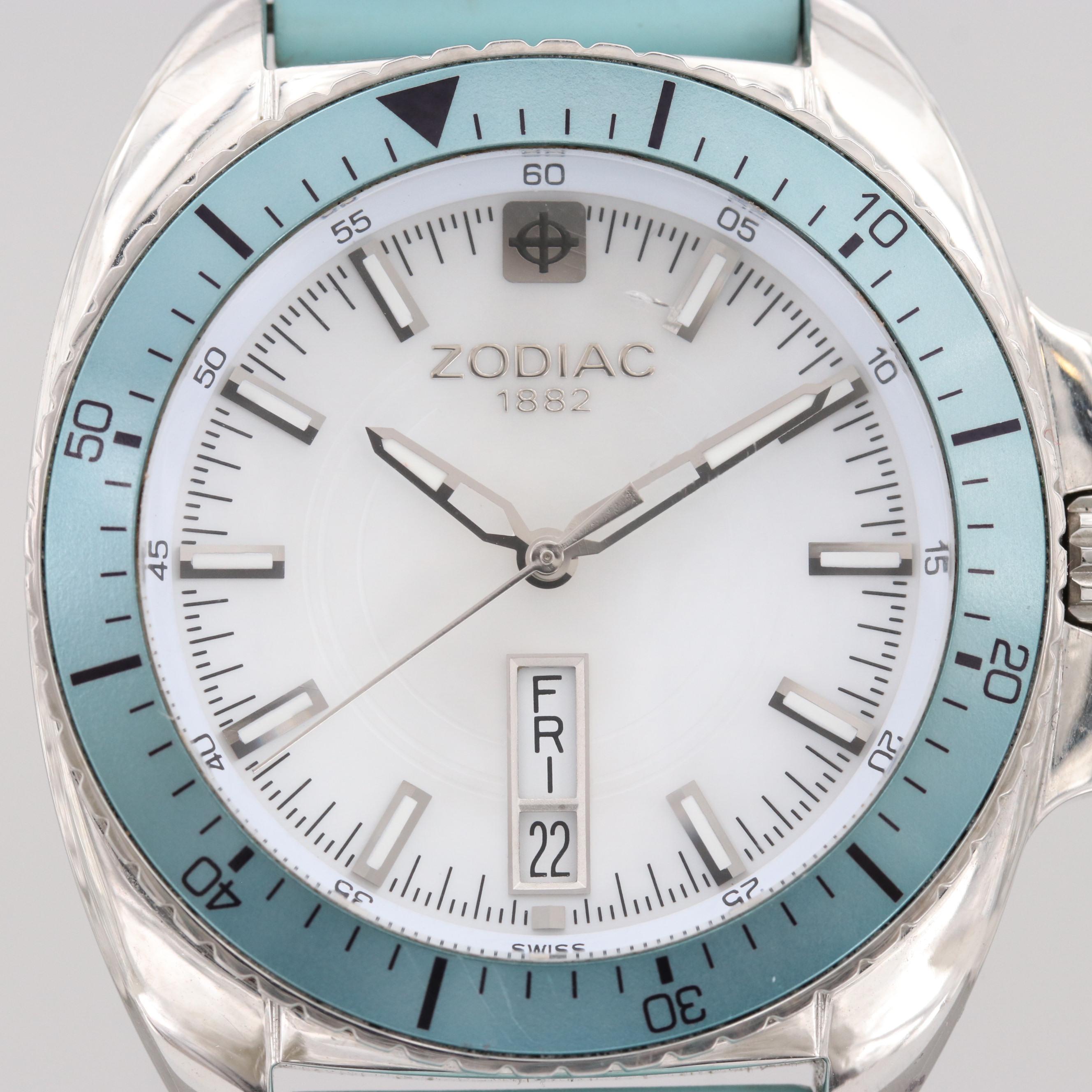 Zodiac Speed Dragon Quartz Watch With Day/Date Window