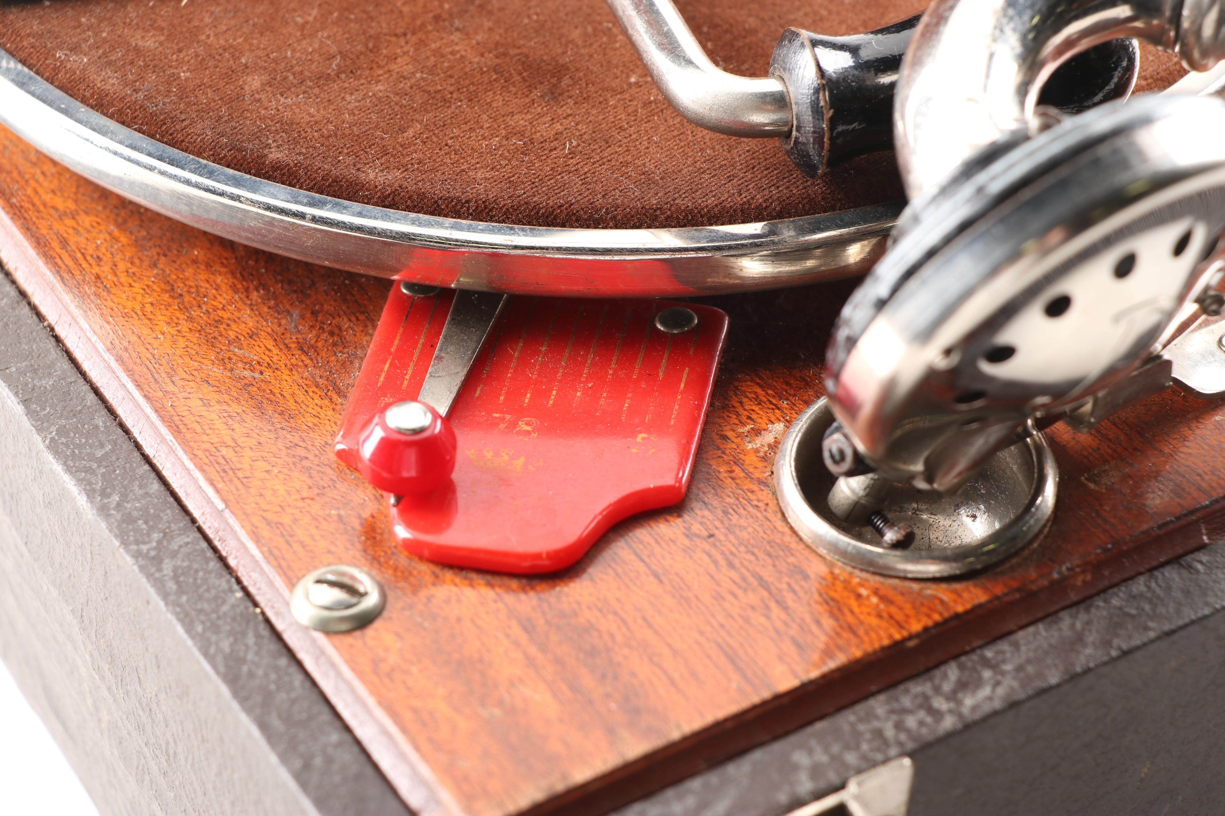 Birch Hand Crank Record Player