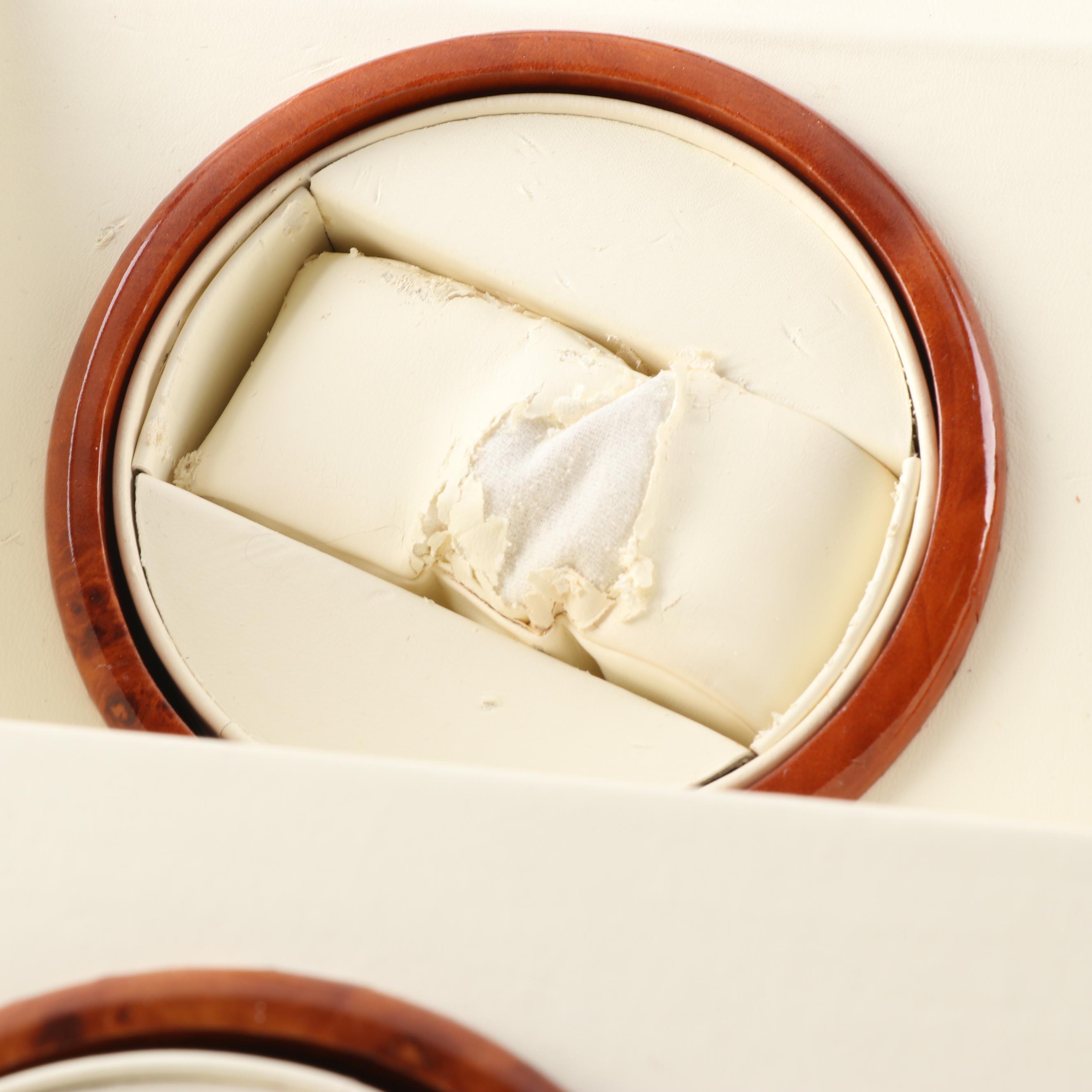 Steinhausen Executive Collection Burl Wood Quad Watch Winder Display