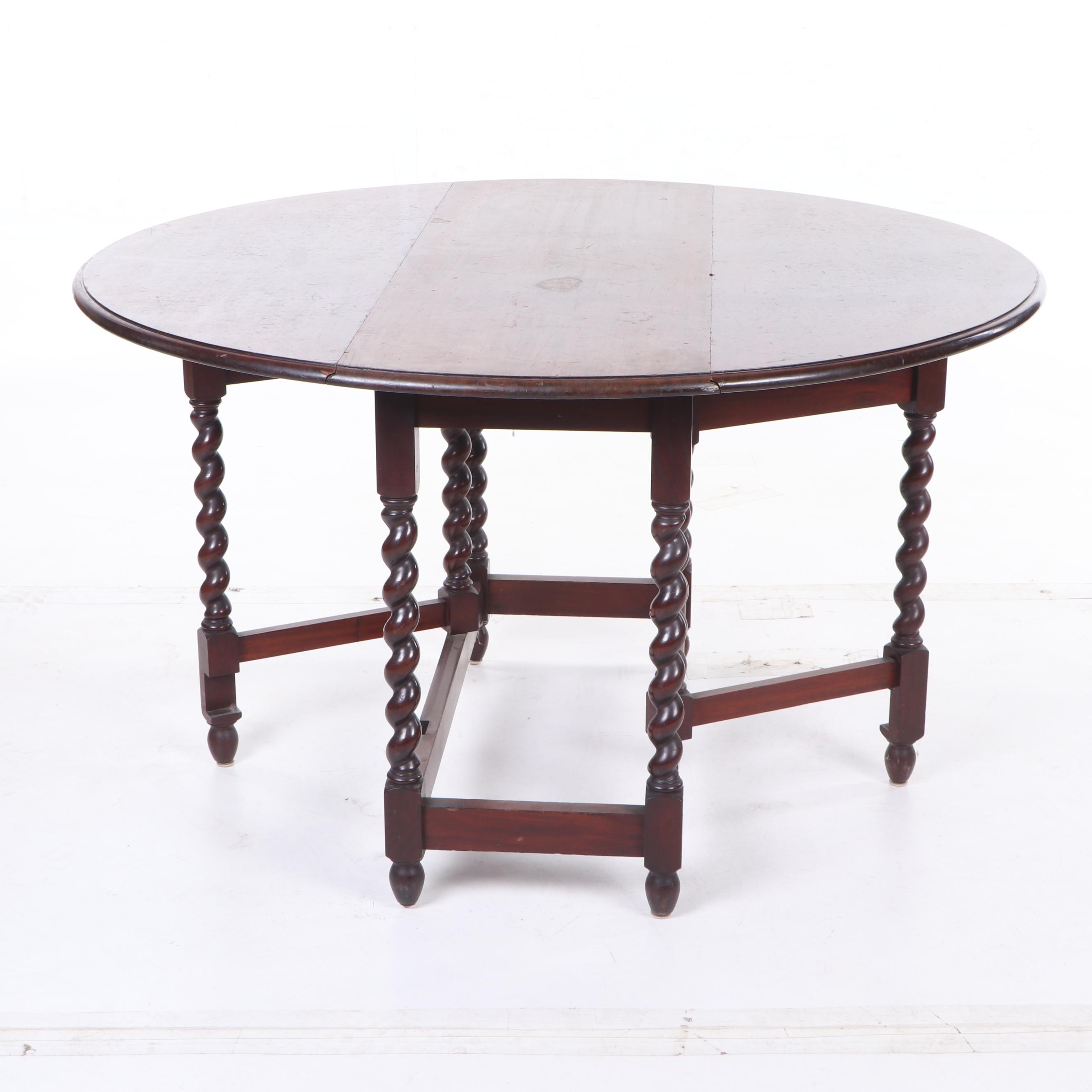 Irving and Casson for A.H Davenport Company Mahogany Drop Leaf Table