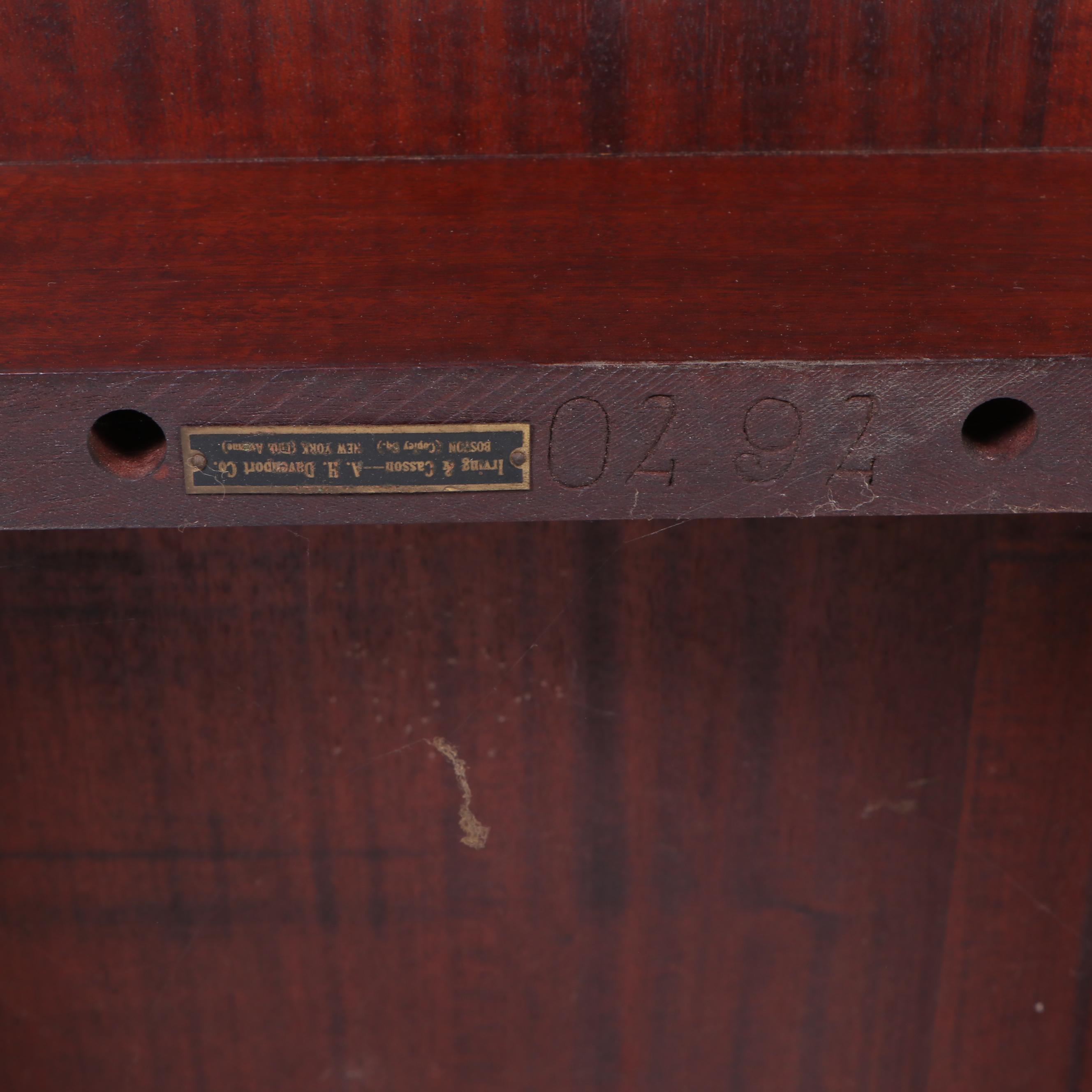 Irving and Casson for A.H Davenport Company Mahogany Drop Leaf Table