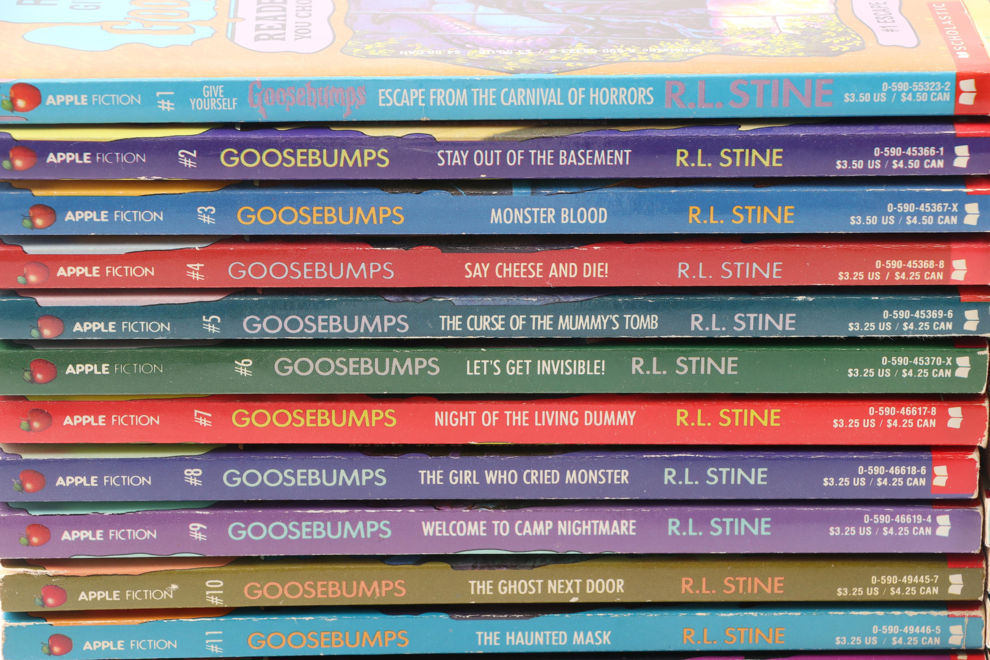 "Goosebumps" Books by R.L. Stine