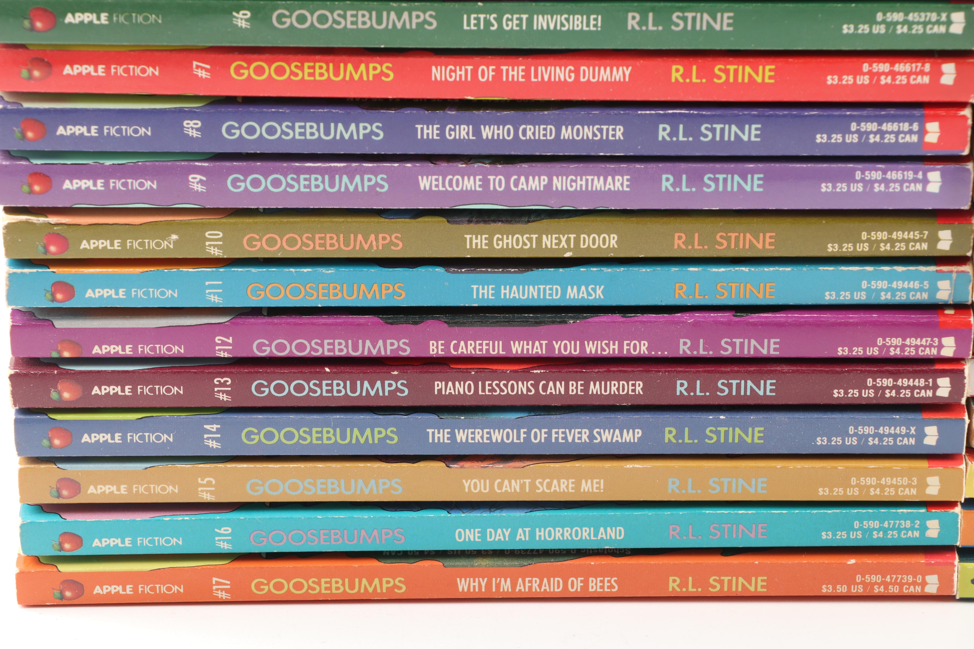 "Goosebumps" Books by R.L. Stine