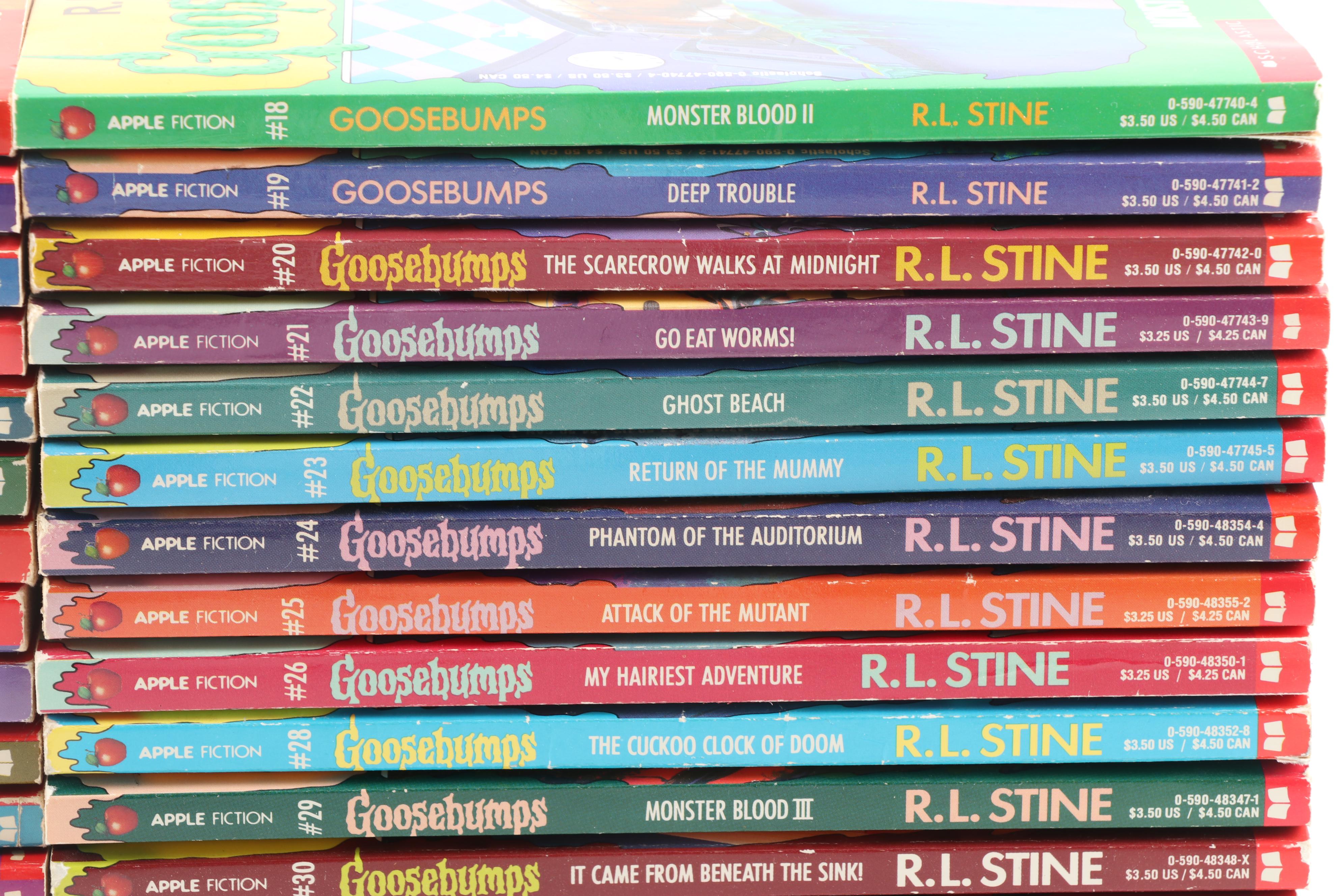 "Goosebumps" Books by R.L. Stine