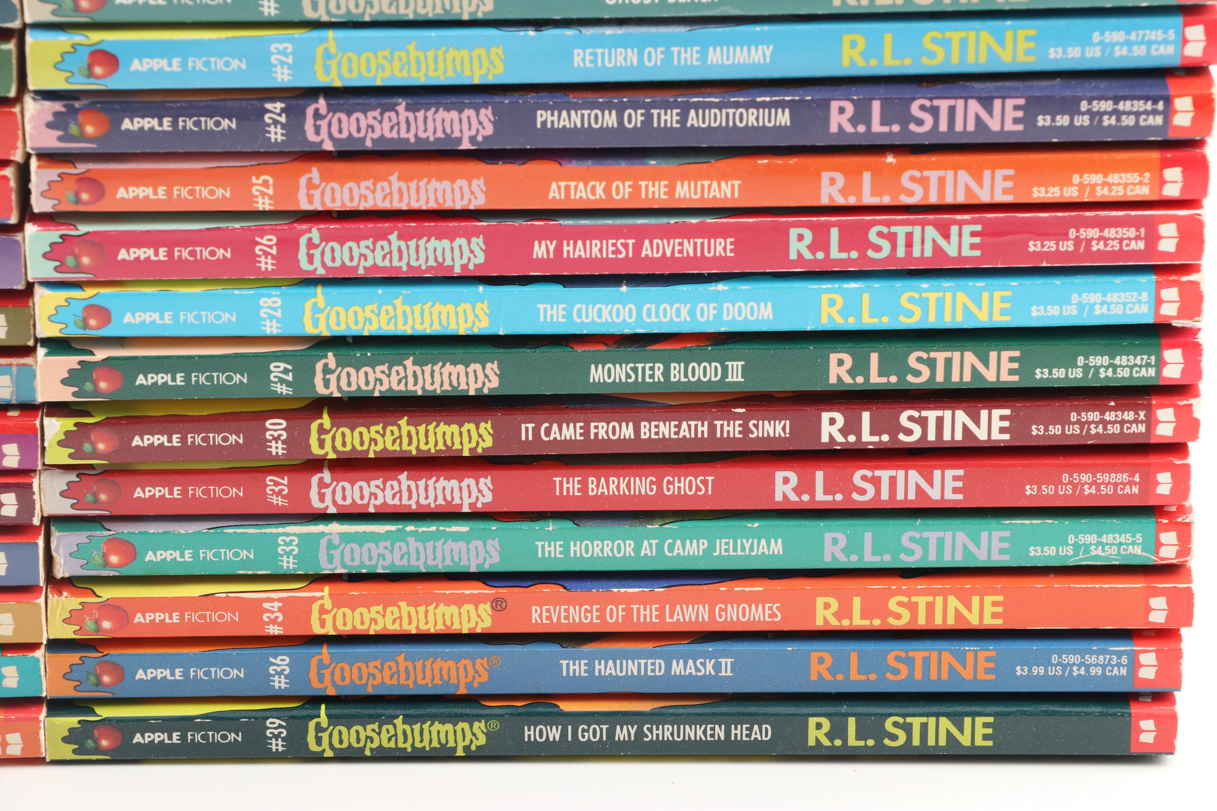 "Goosebumps" Books by R.L. Stine