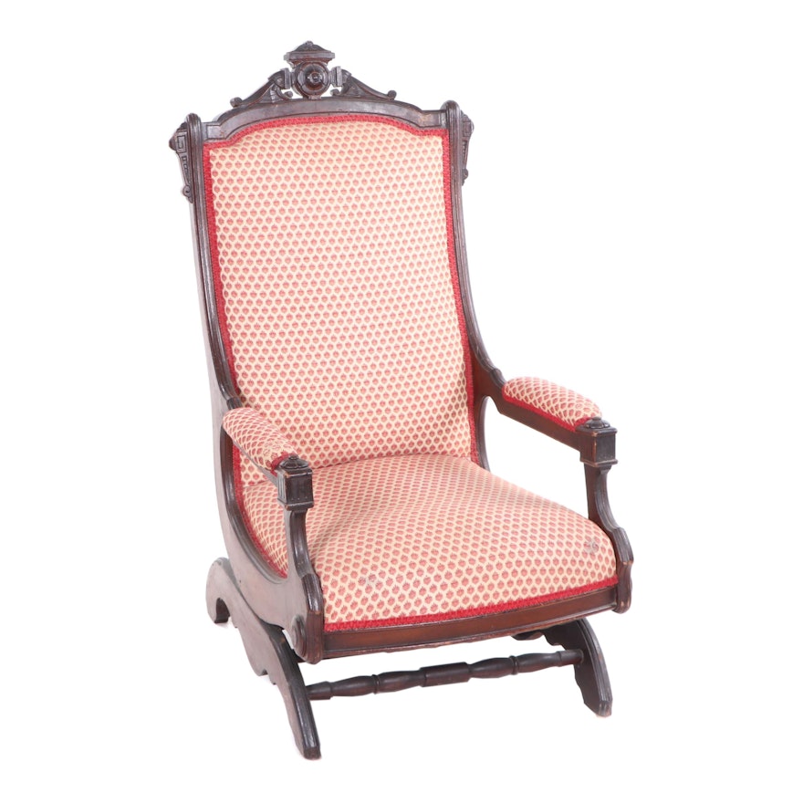 Eastlake Style Platform Rocker, Early 20th Century