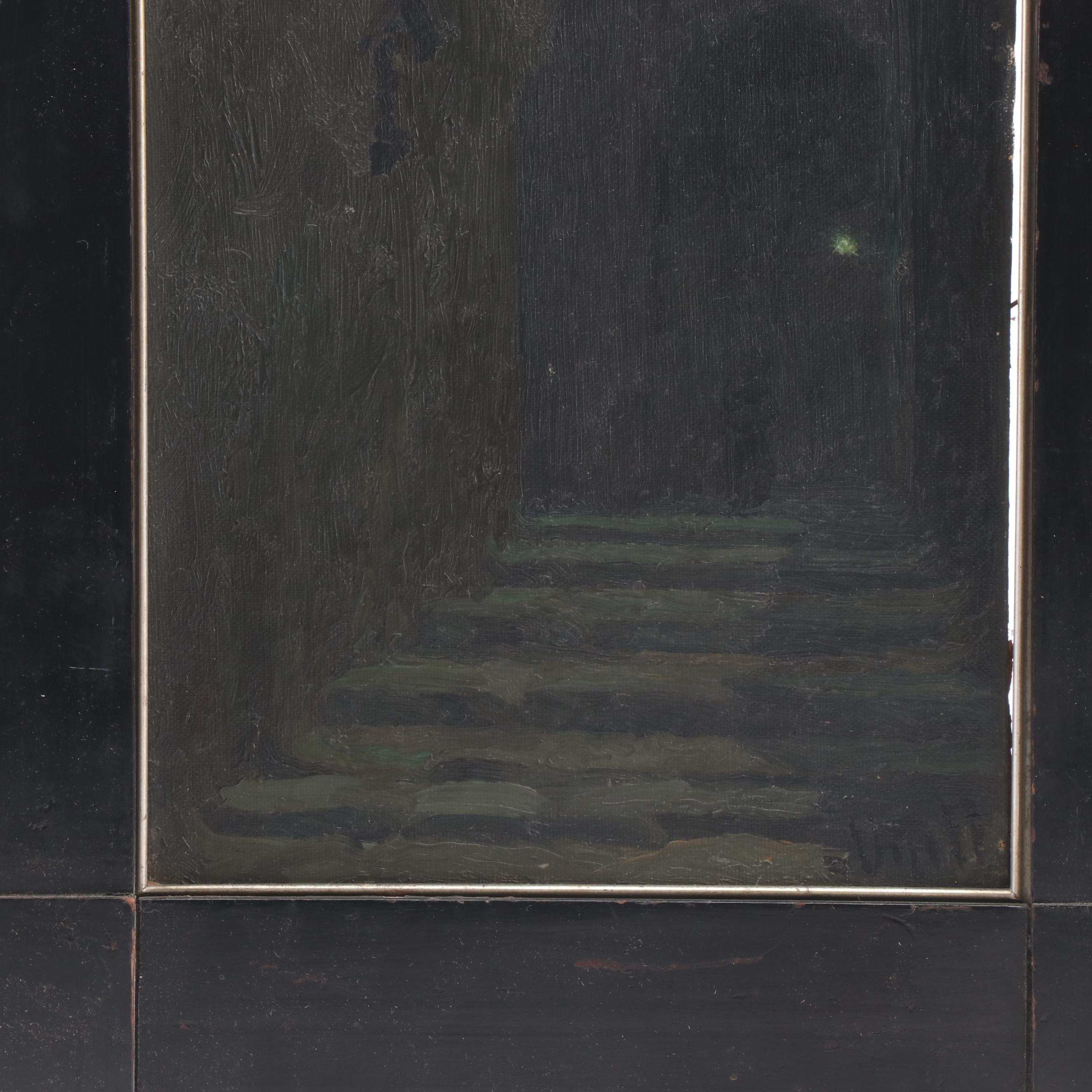 Modest Urgell Oil Painting Evening Street Scene