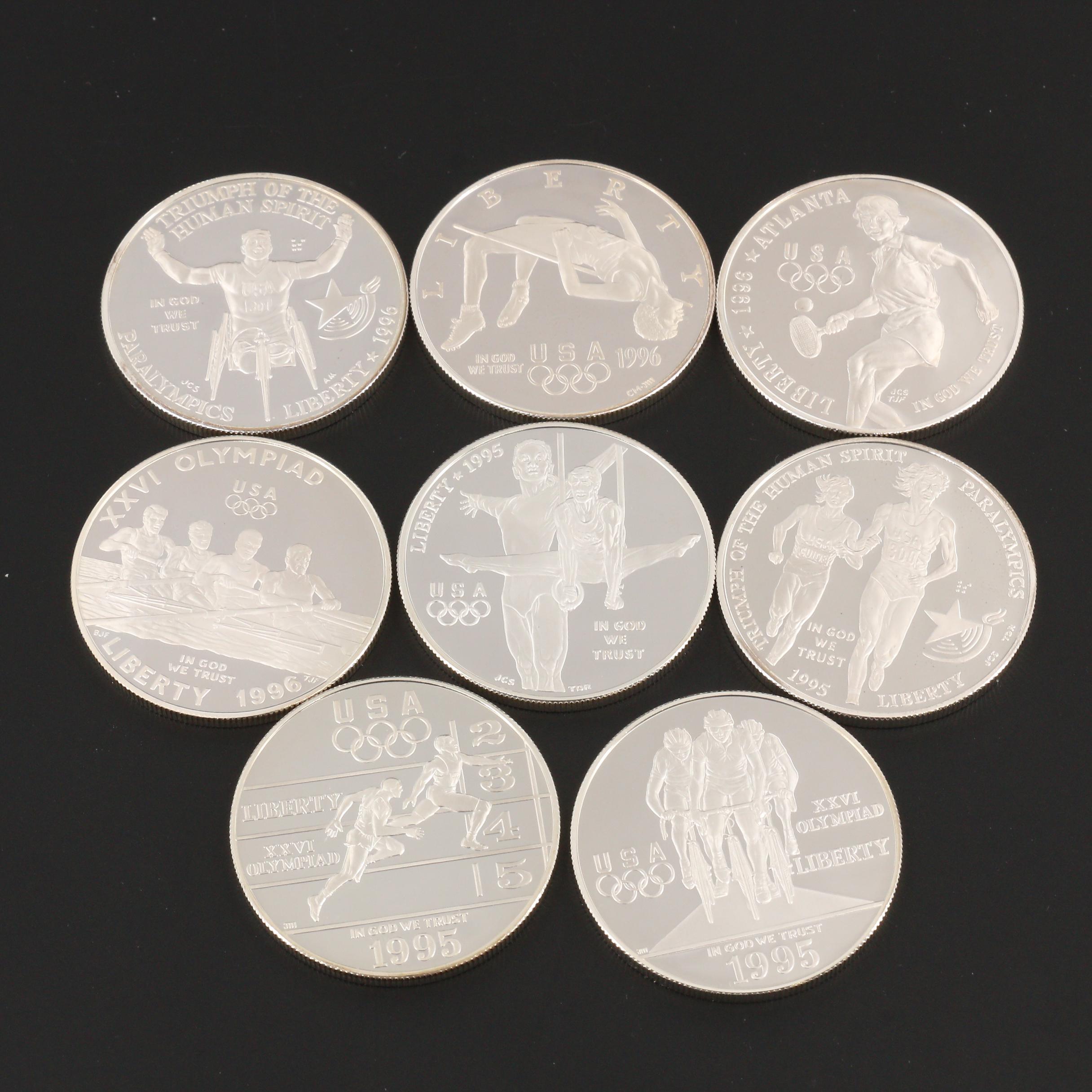 U.S. Olympic Coins of the Atlanta Centennial Olympic Games Eight Coin Proof Set