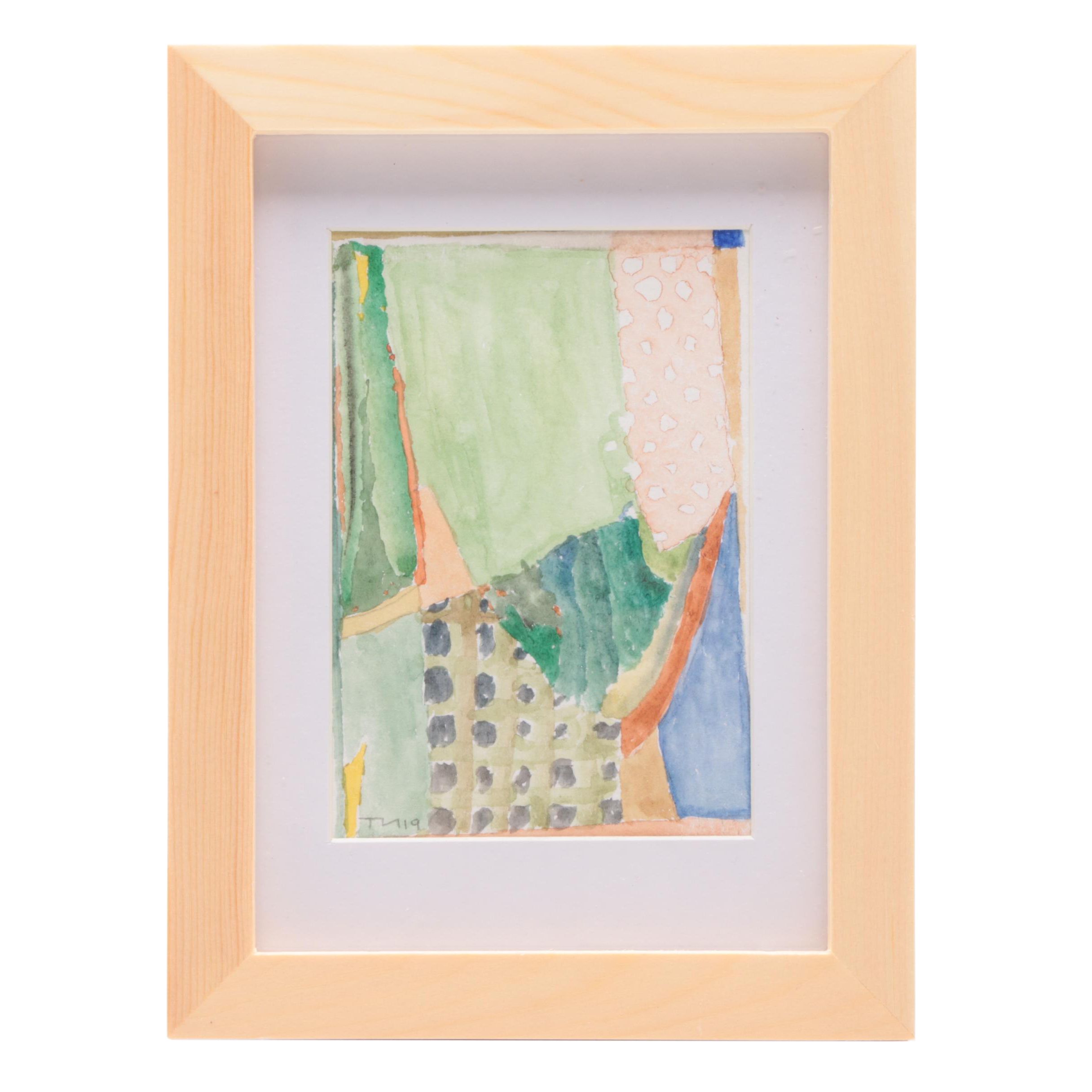 Trey Hoover Contemporary Abstract Watercolor Painting