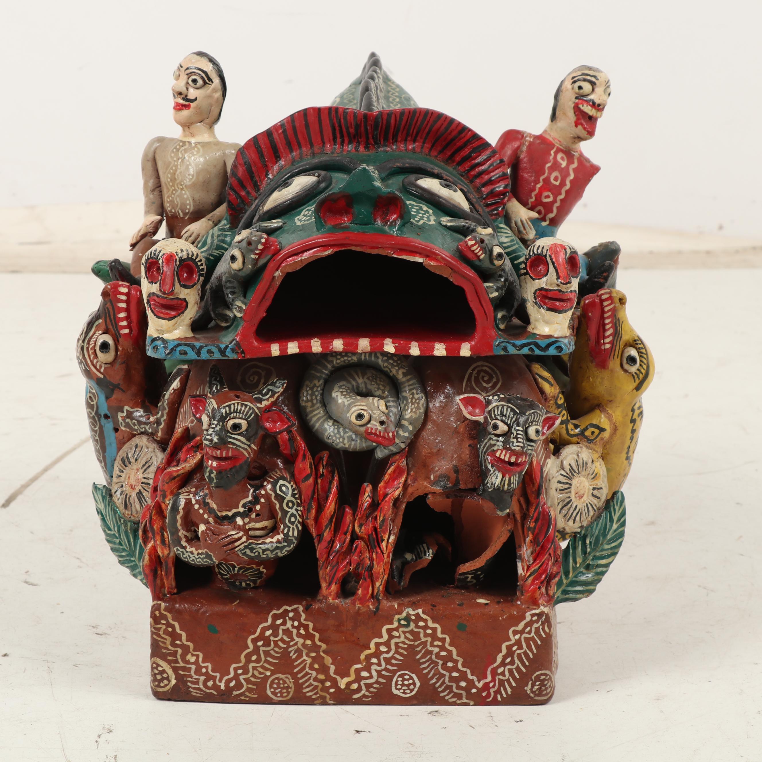 Magdalena Martinez Albarez Ocumicho Folk Art Sculpture, 1960s