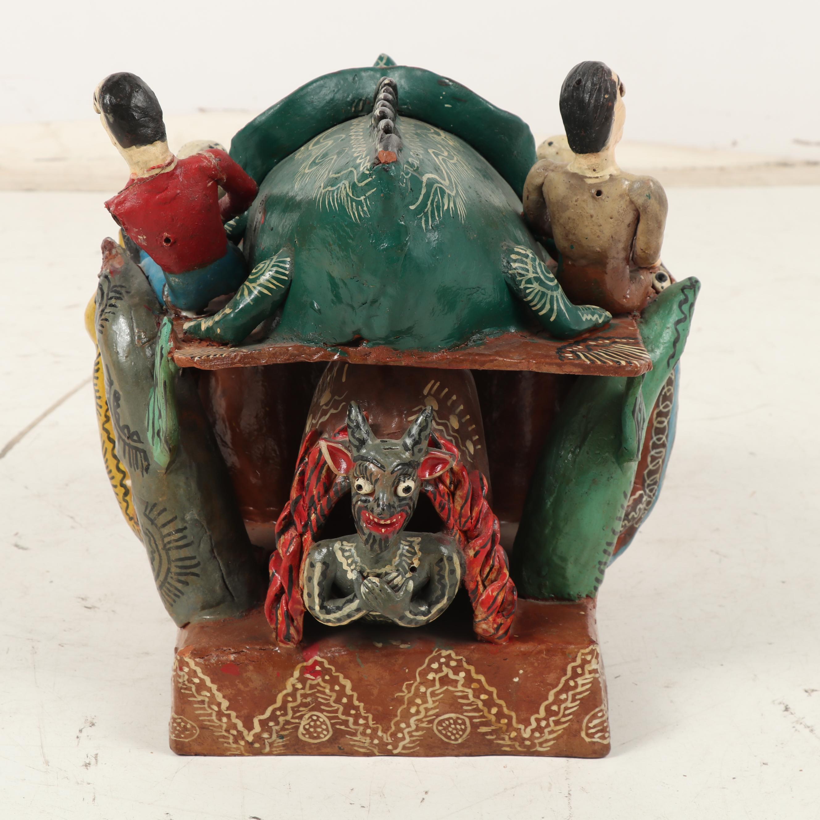 Magdalena Martinez Albarez Ocumicho Folk Art Sculpture, 1960s