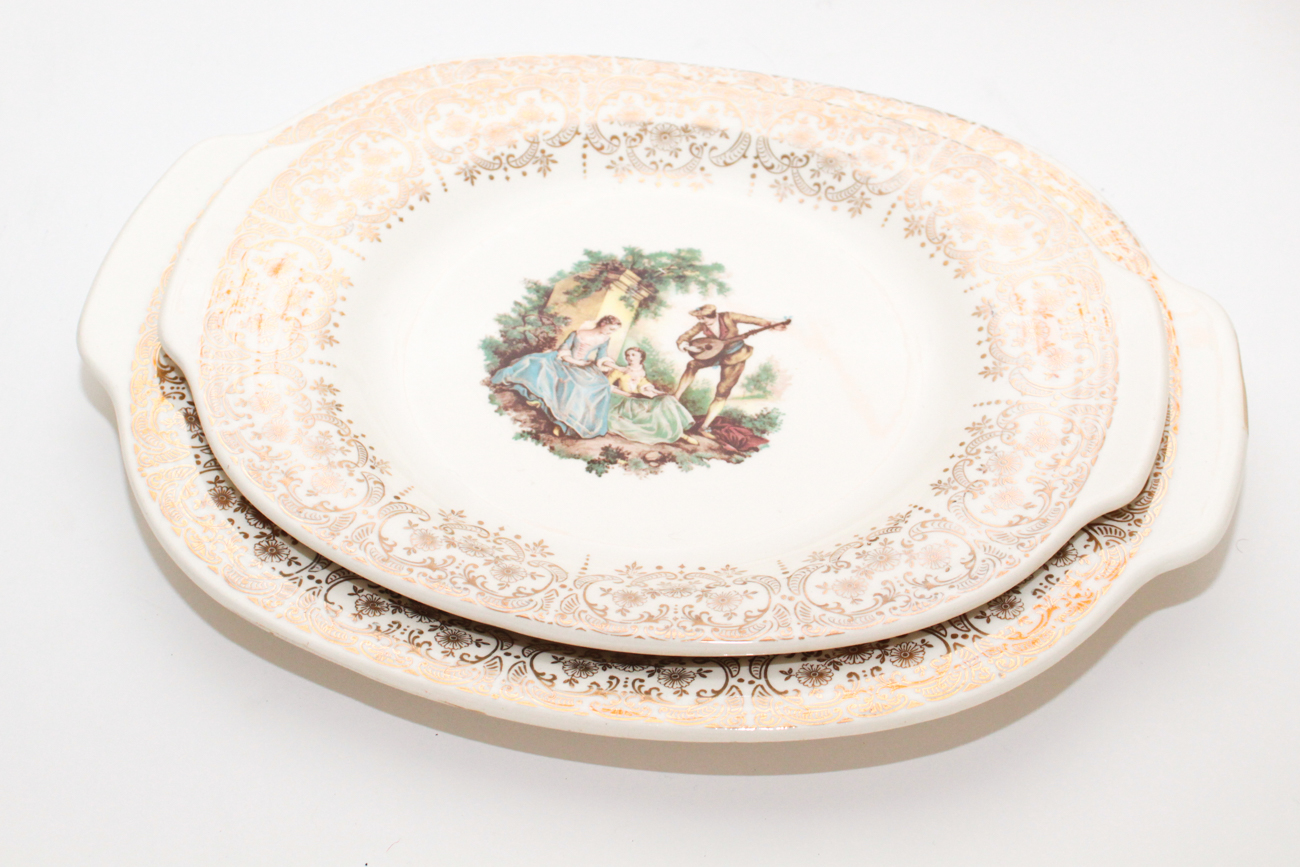 American Limoges 22K Gold "China d'Or" Dinnerware, 1940s