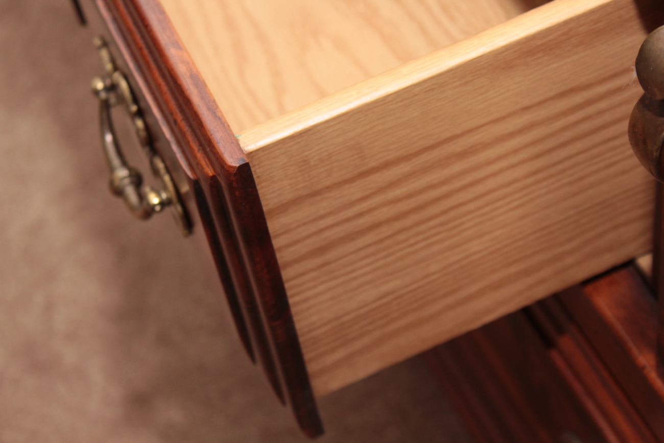 Broyhill Illuminated Pine China Cabinet, Mid to Late 20th Century