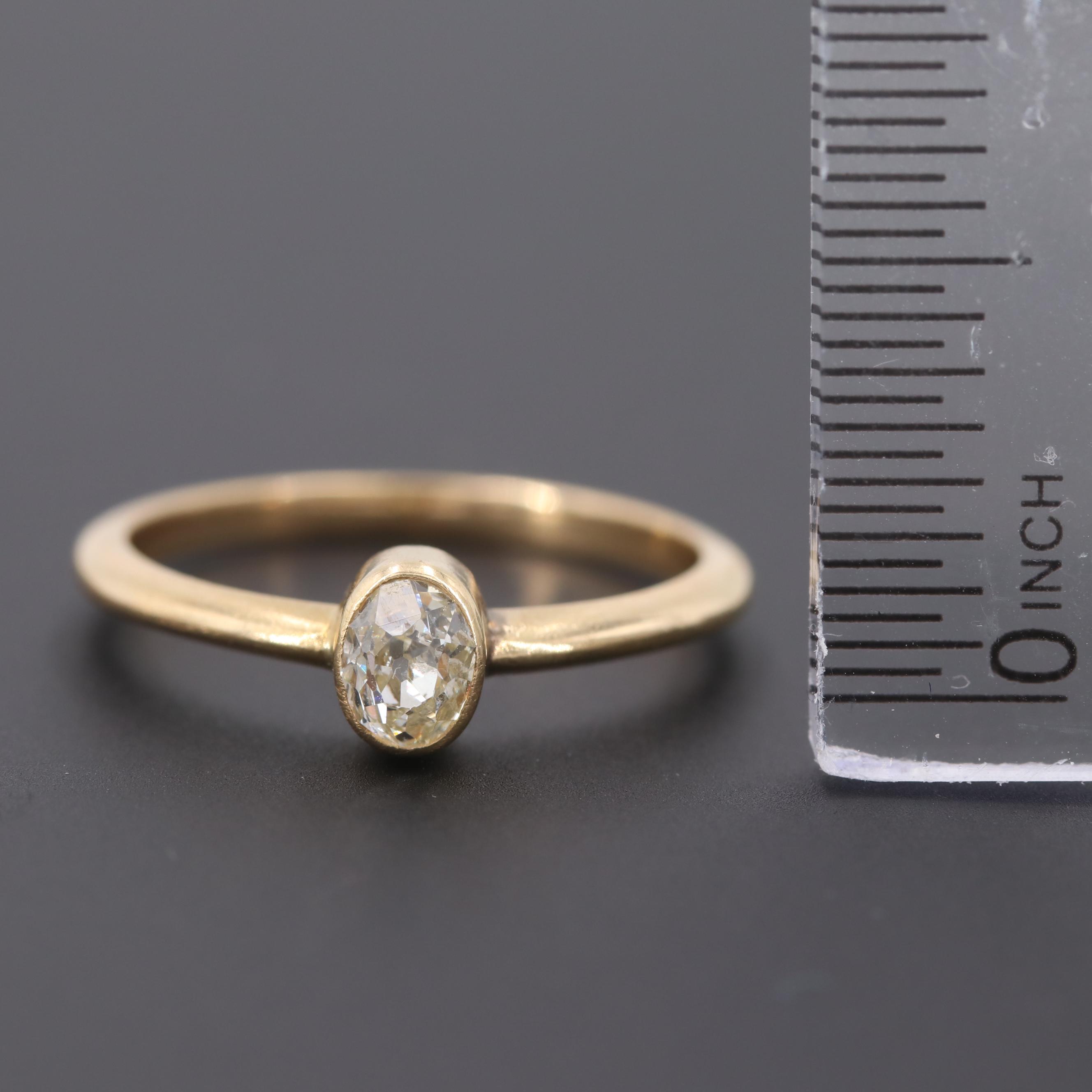 18K Yellow Gold Diamond Ring