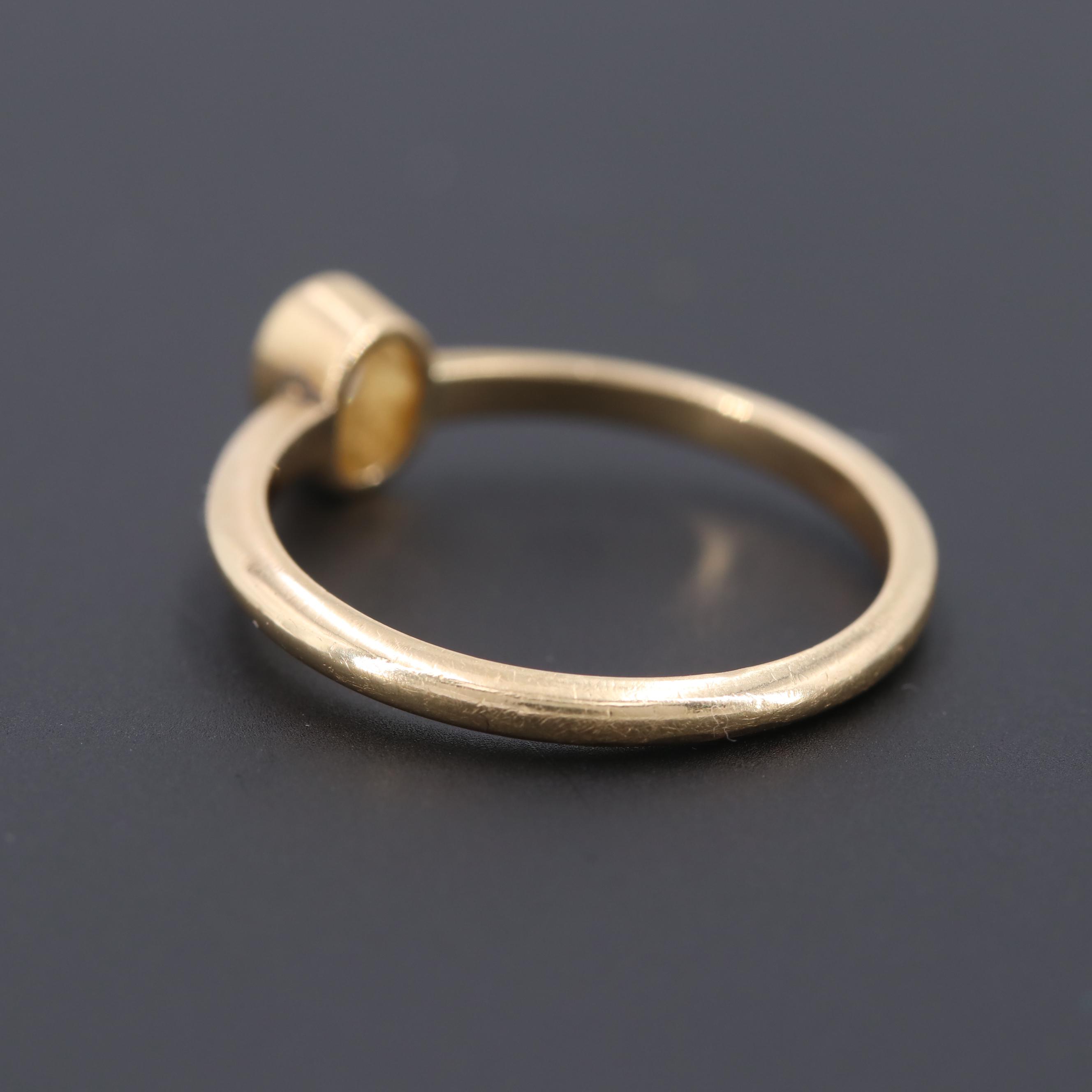 18K Yellow Gold Diamond Ring