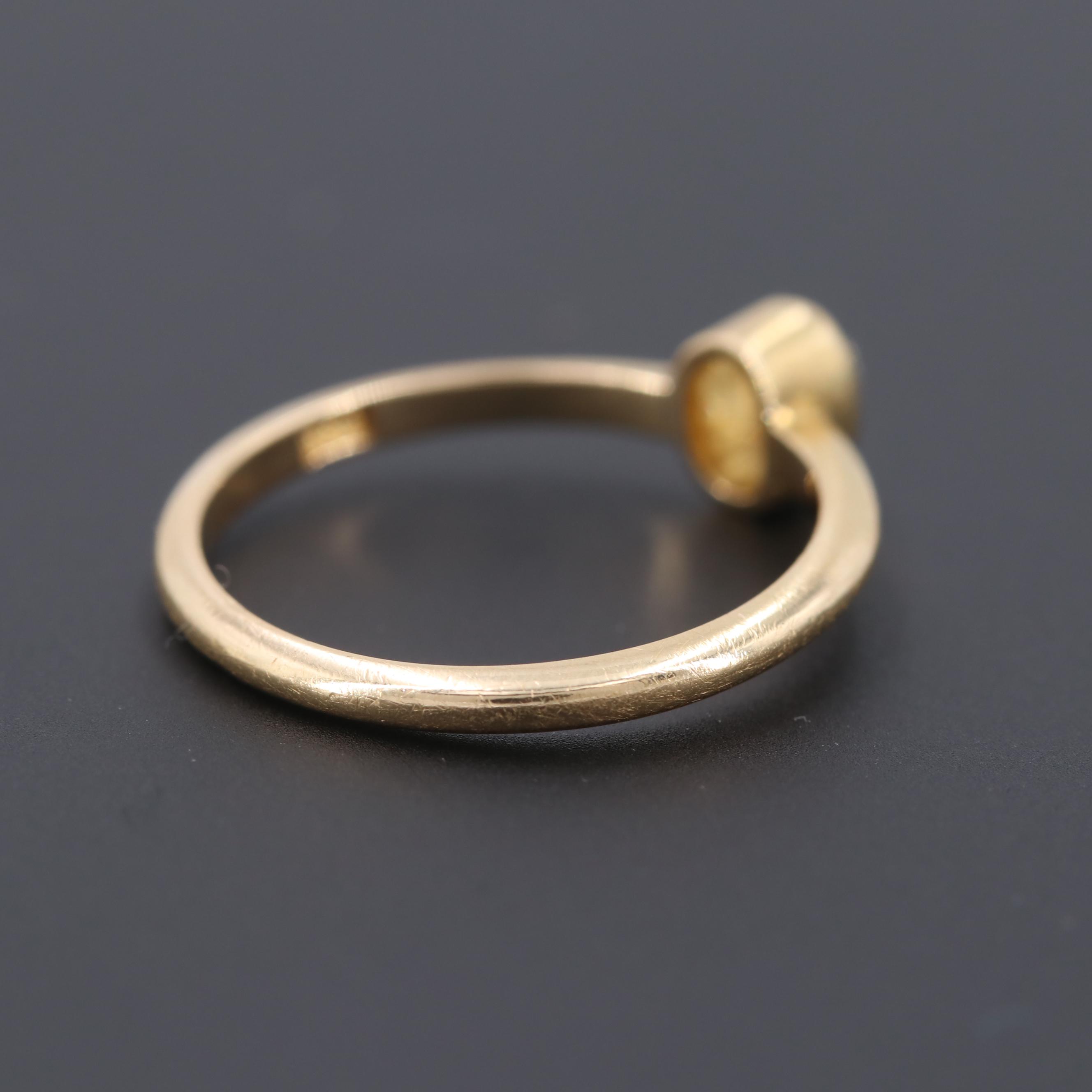 18K Yellow Gold Diamond Ring