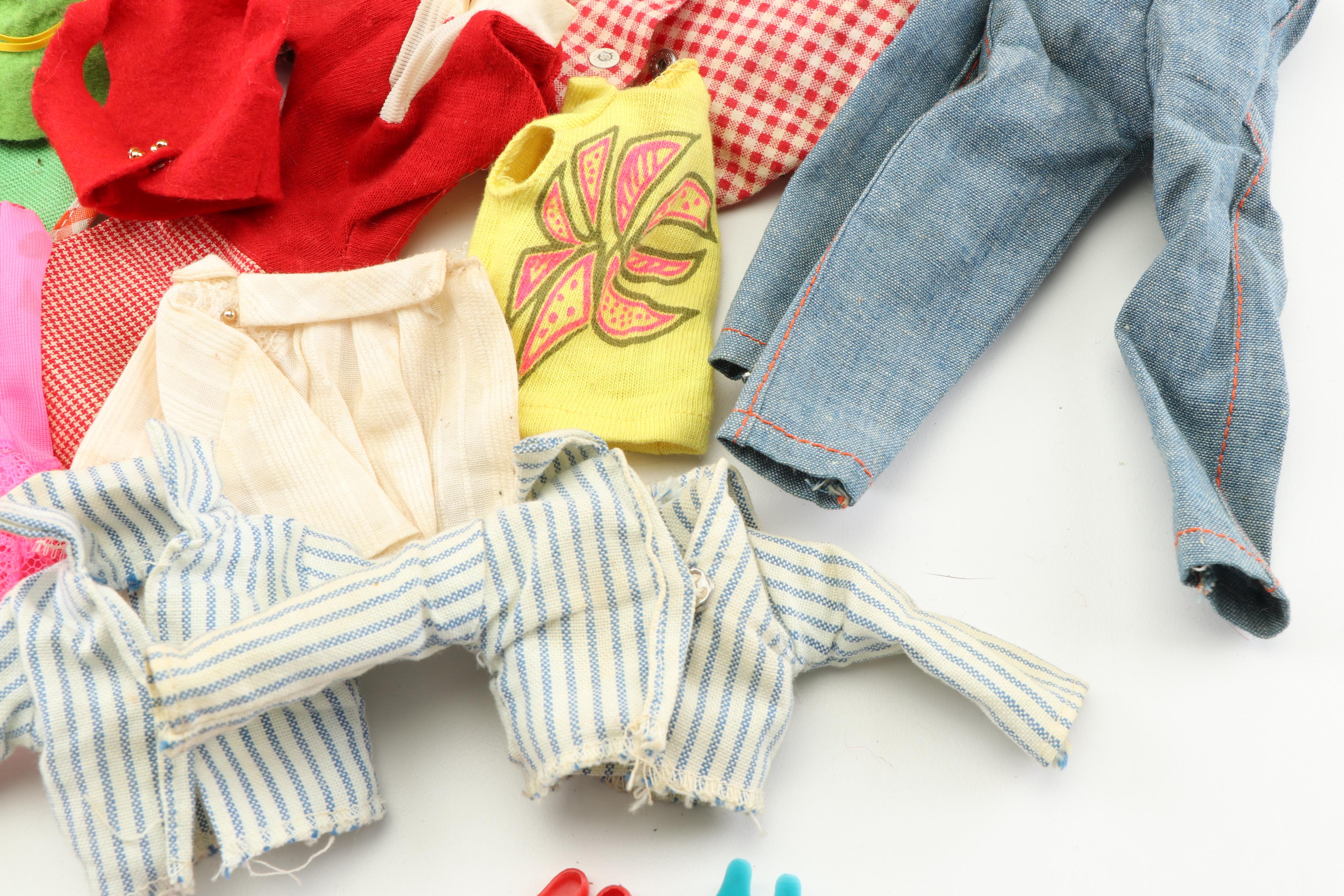 Vintage Barbie Skipper Dolls, Clothing, Accessories and Case, circa 1960s