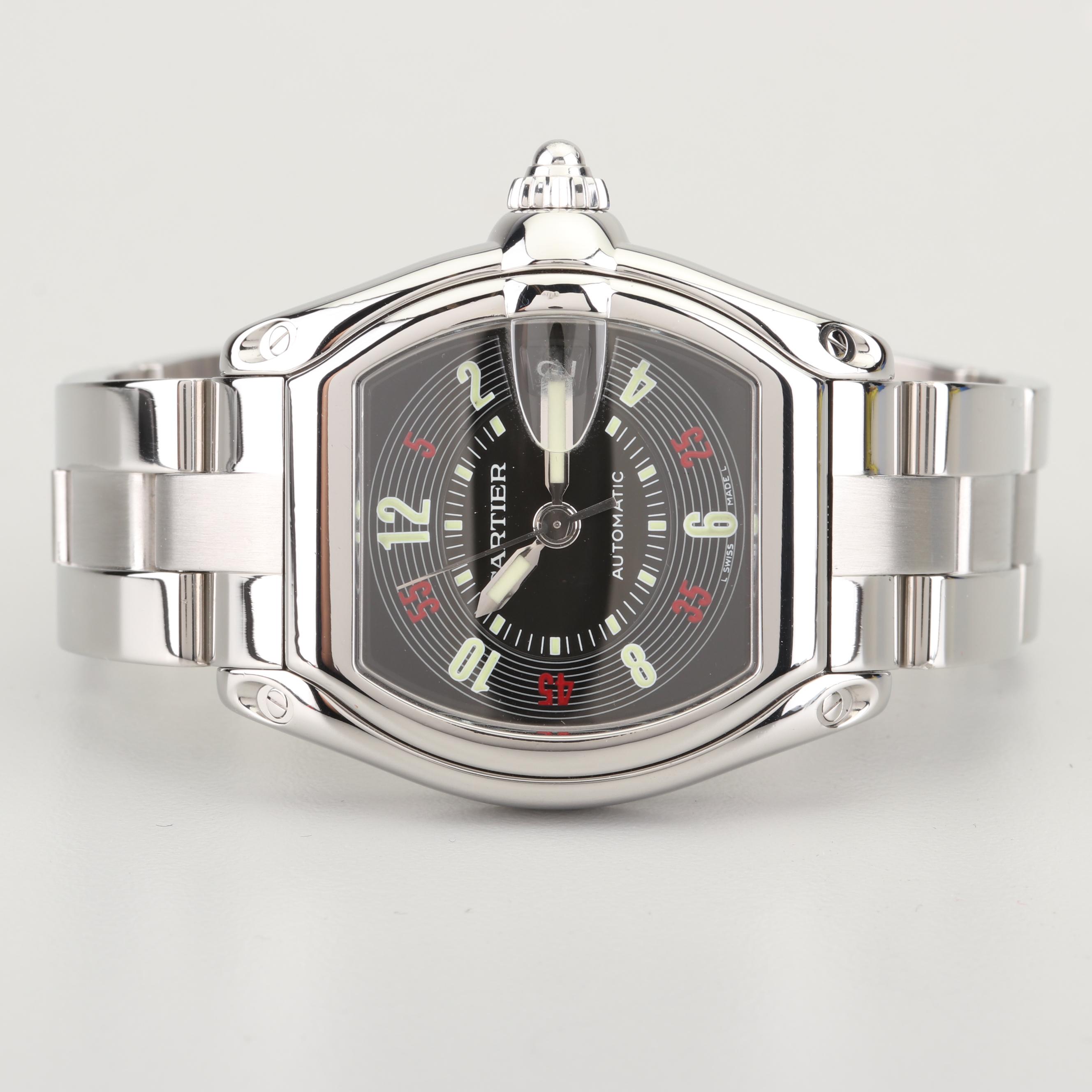 Cartier "Roadster" Stainless Steel Watch