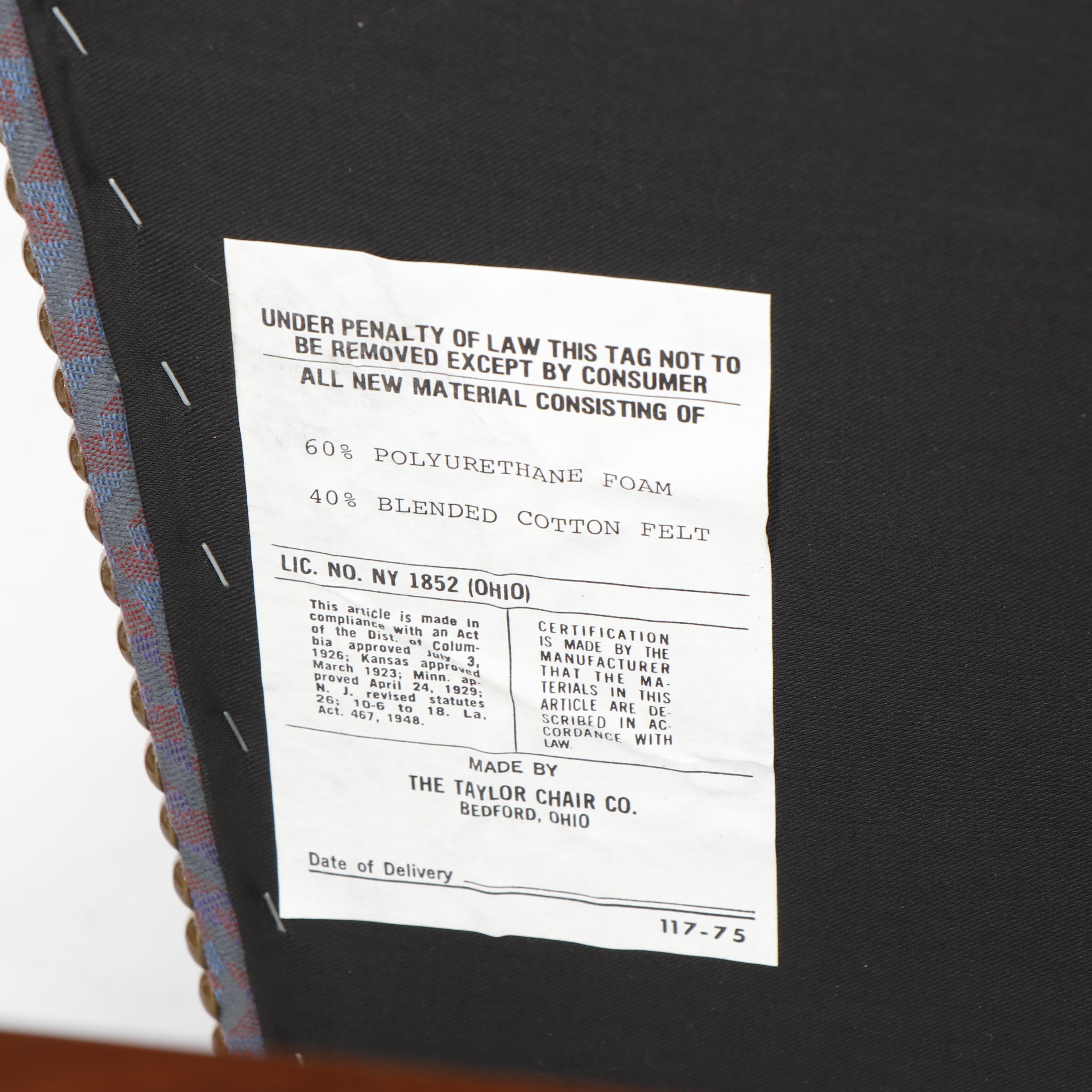 Taylor Chair Company Upholstered Armchairs