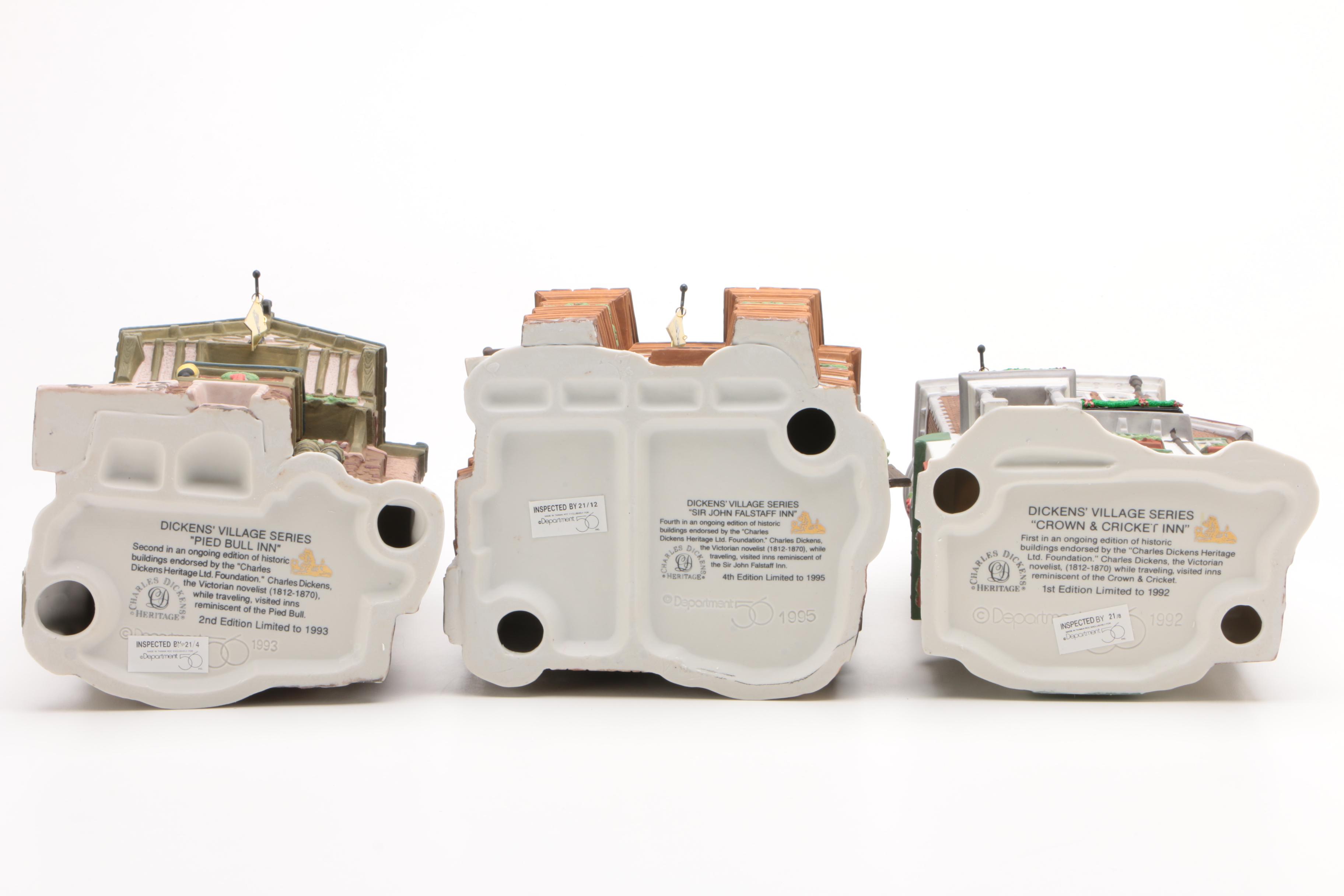 Limited Edition Department 56 "Dickens' Village" Series Buildings