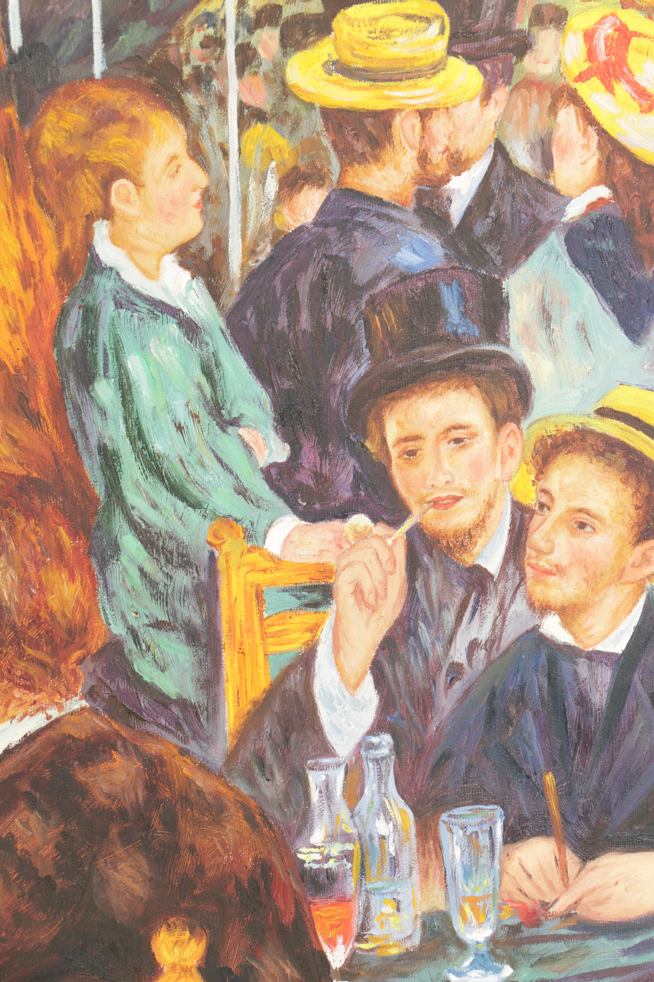 Copy Oil Painting After Pierre-Auguste Renoir's "Bal du Moulin de la Galette"