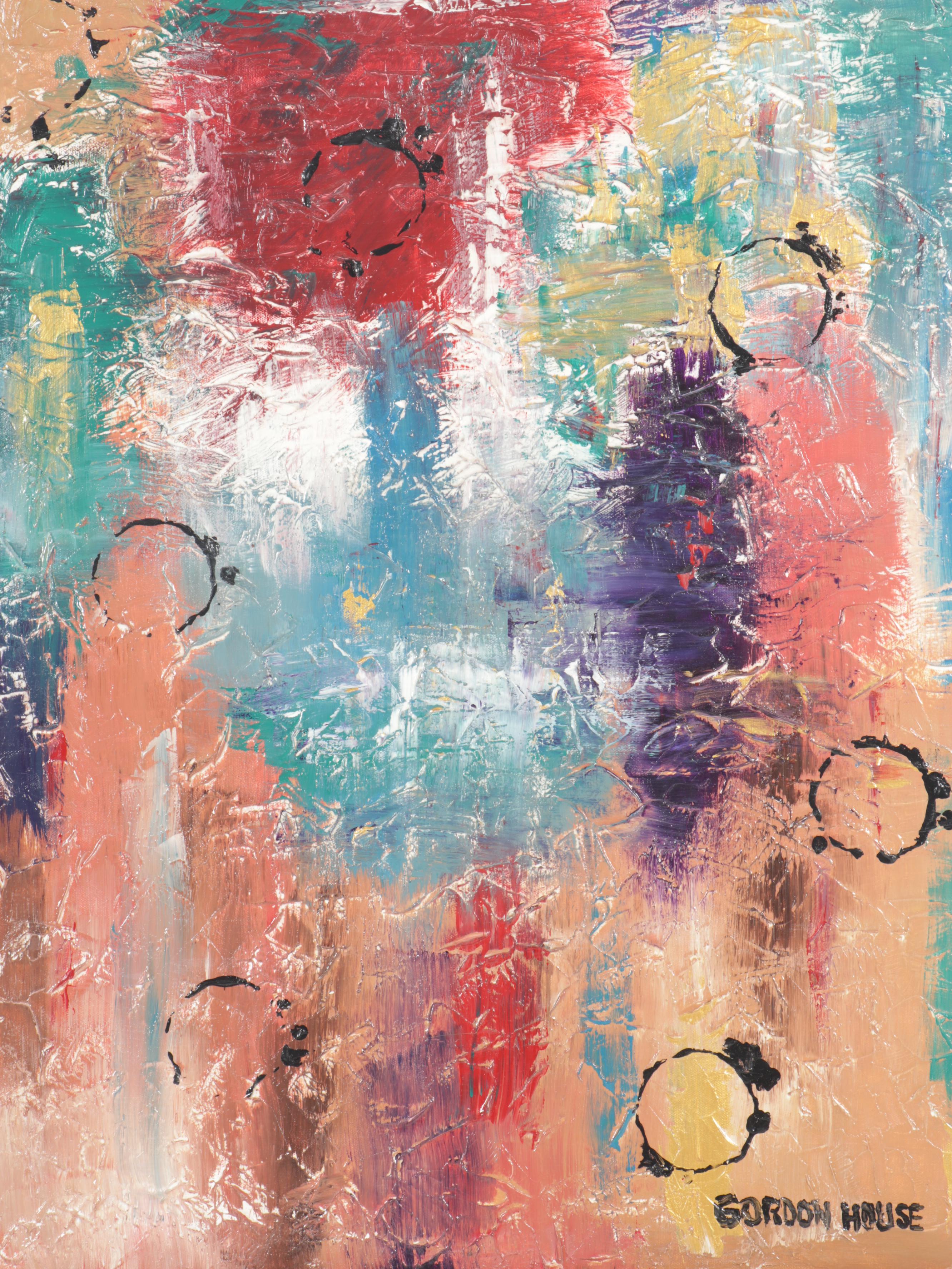Gordon House Abstract Oil Painting