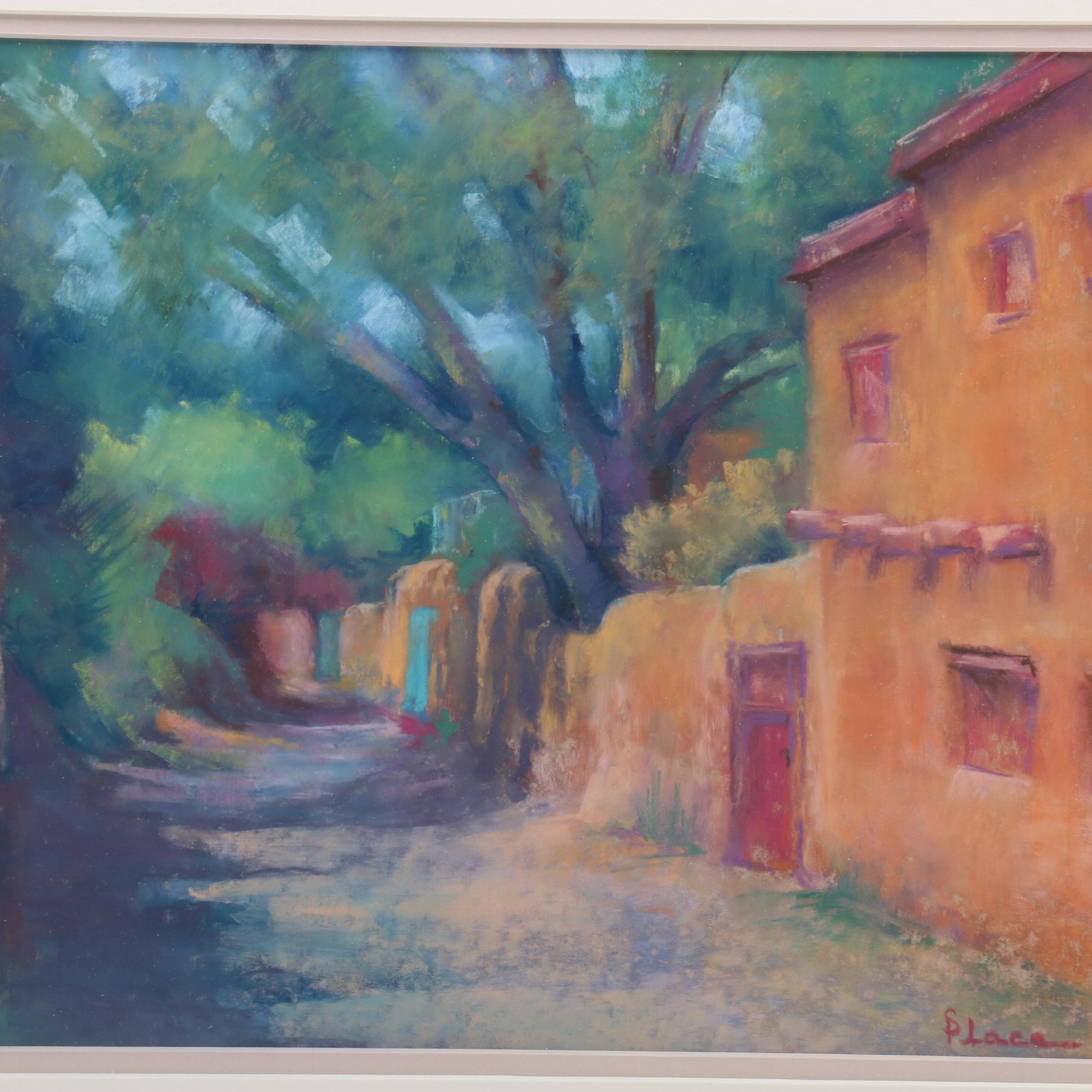 Sandra Place Pastel Drawing "Canyon Road Colors"