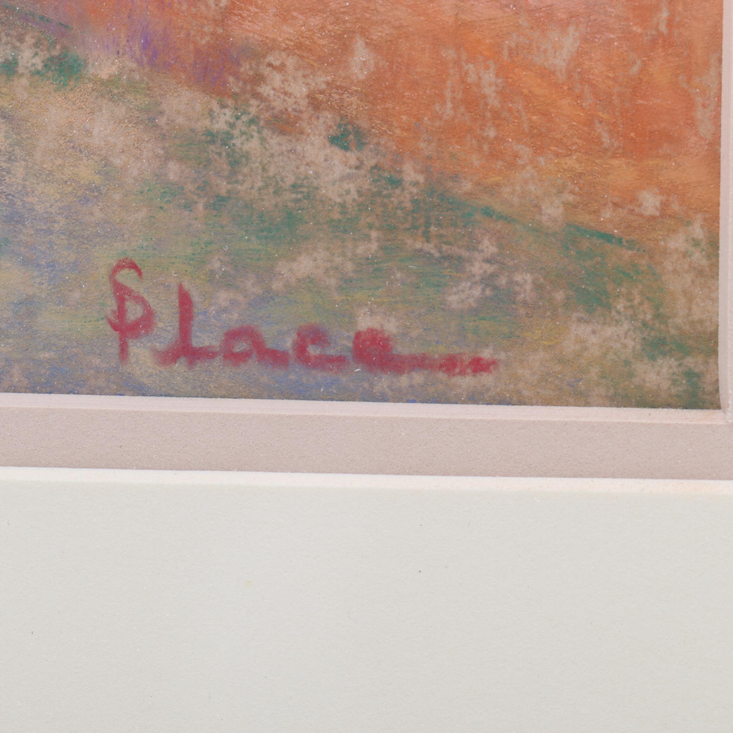 Sandra Place Pastel Drawing "Canyon Road Colors"