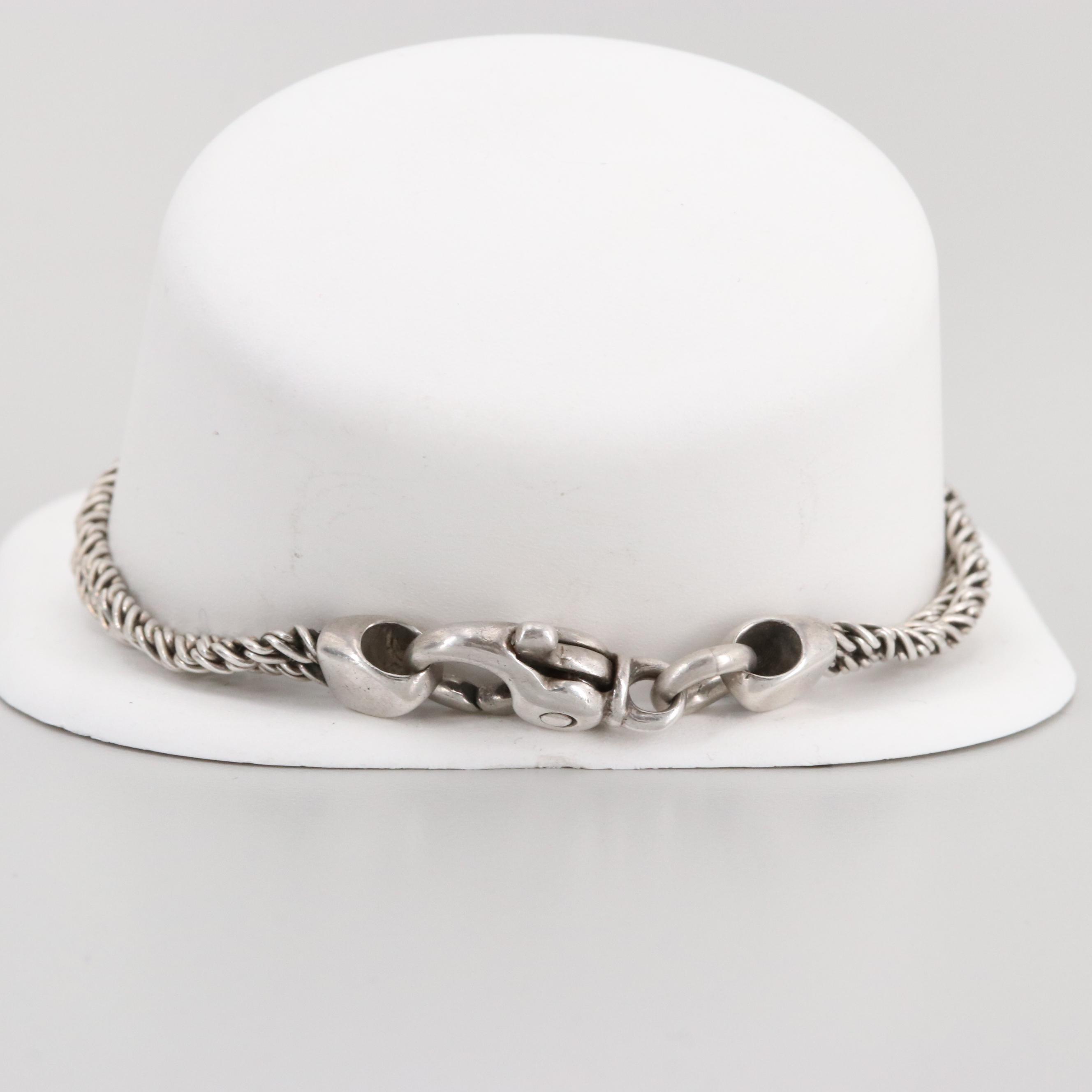 Tiffany & Co. Sterling Silver Love Knot Rope Bracelet