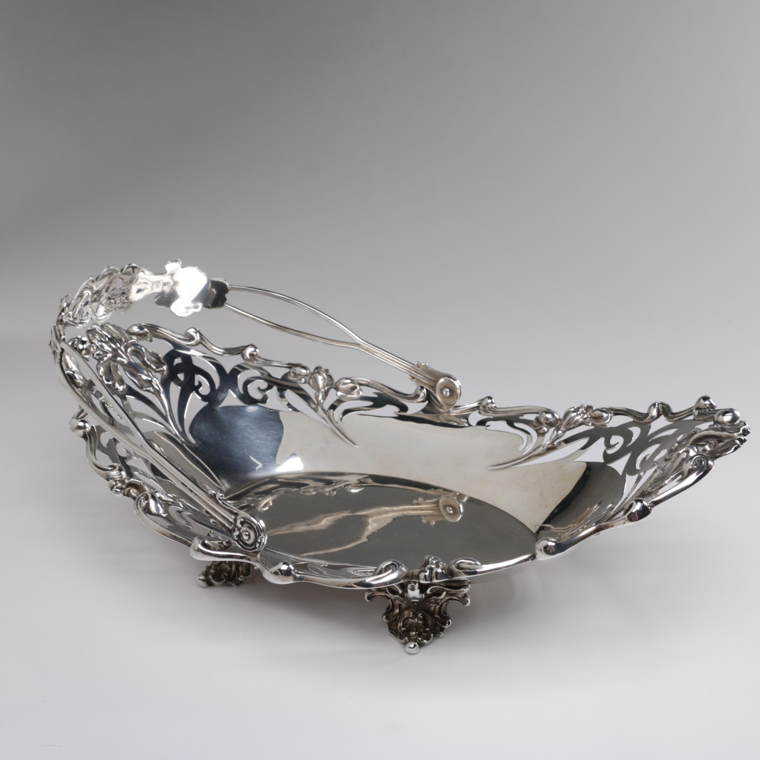 William B. Kerr & Co. Sterling Silver Pierced Basket, 1880s-1927
