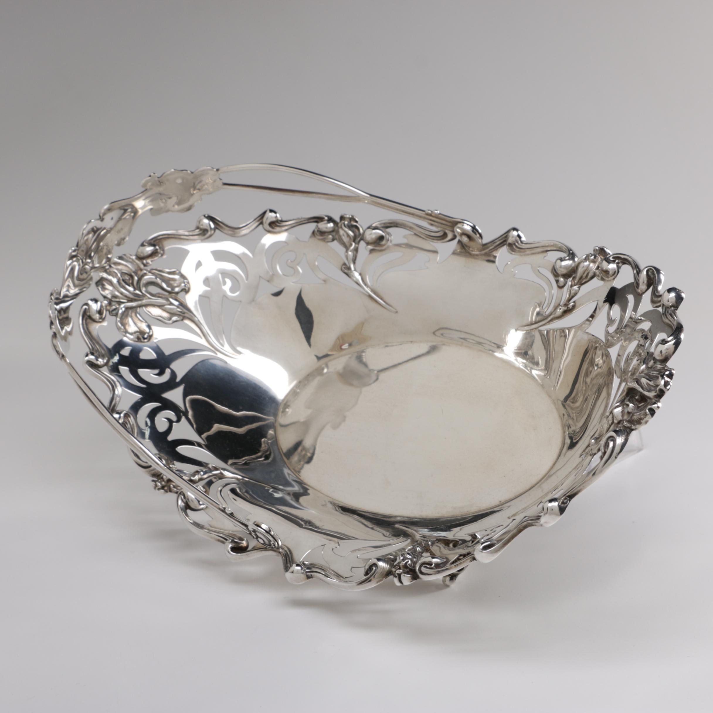 William B. Kerr & Co. Sterling Silver Pierced Basket, 1880s-1927