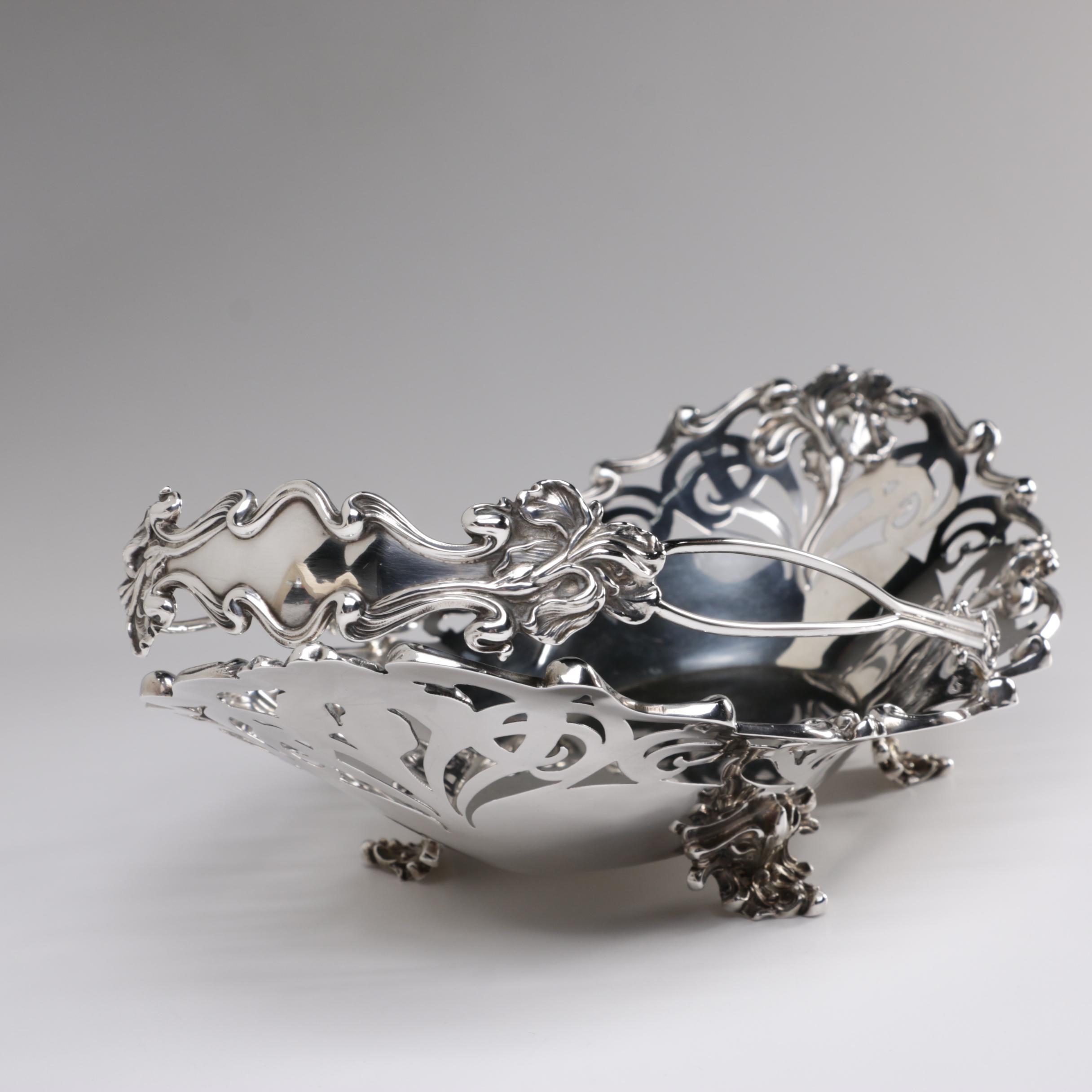 William B. Kerr & Co. Sterling Silver Pierced Basket, 1880s-1927