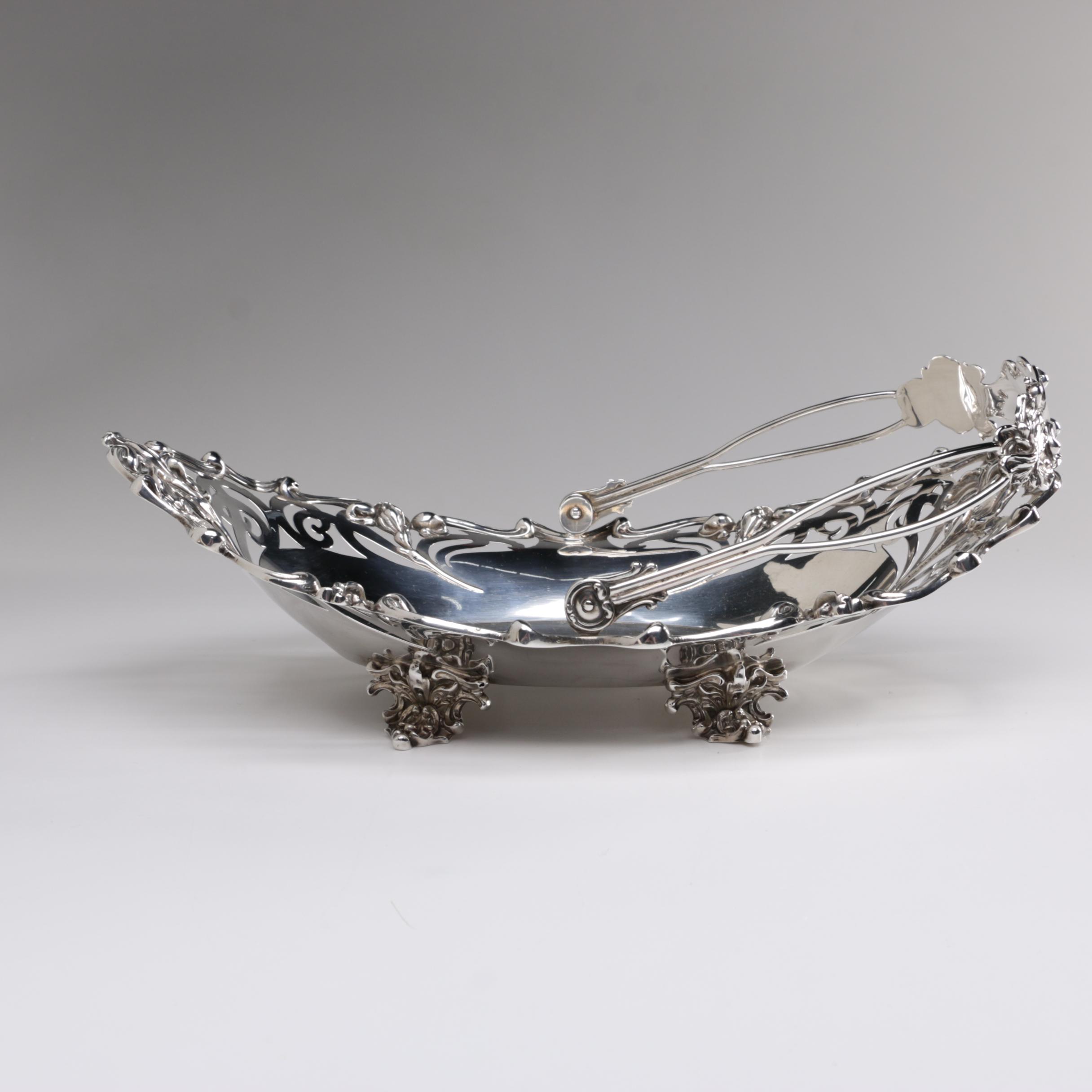 William B. Kerr & Co. Sterling Silver Pierced Basket, 1880s-1927