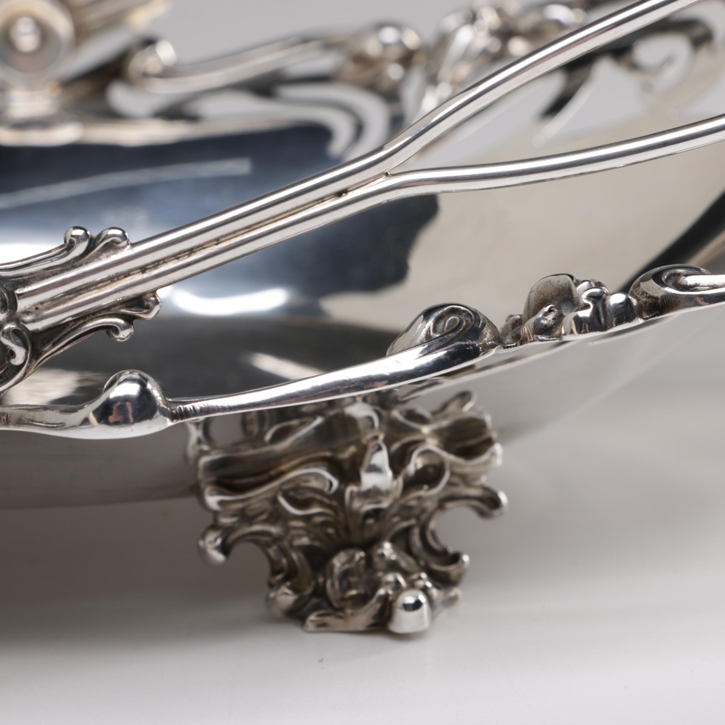 William B. Kerr & Co. Sterling Silver Pierced Basket, 1880s-1927