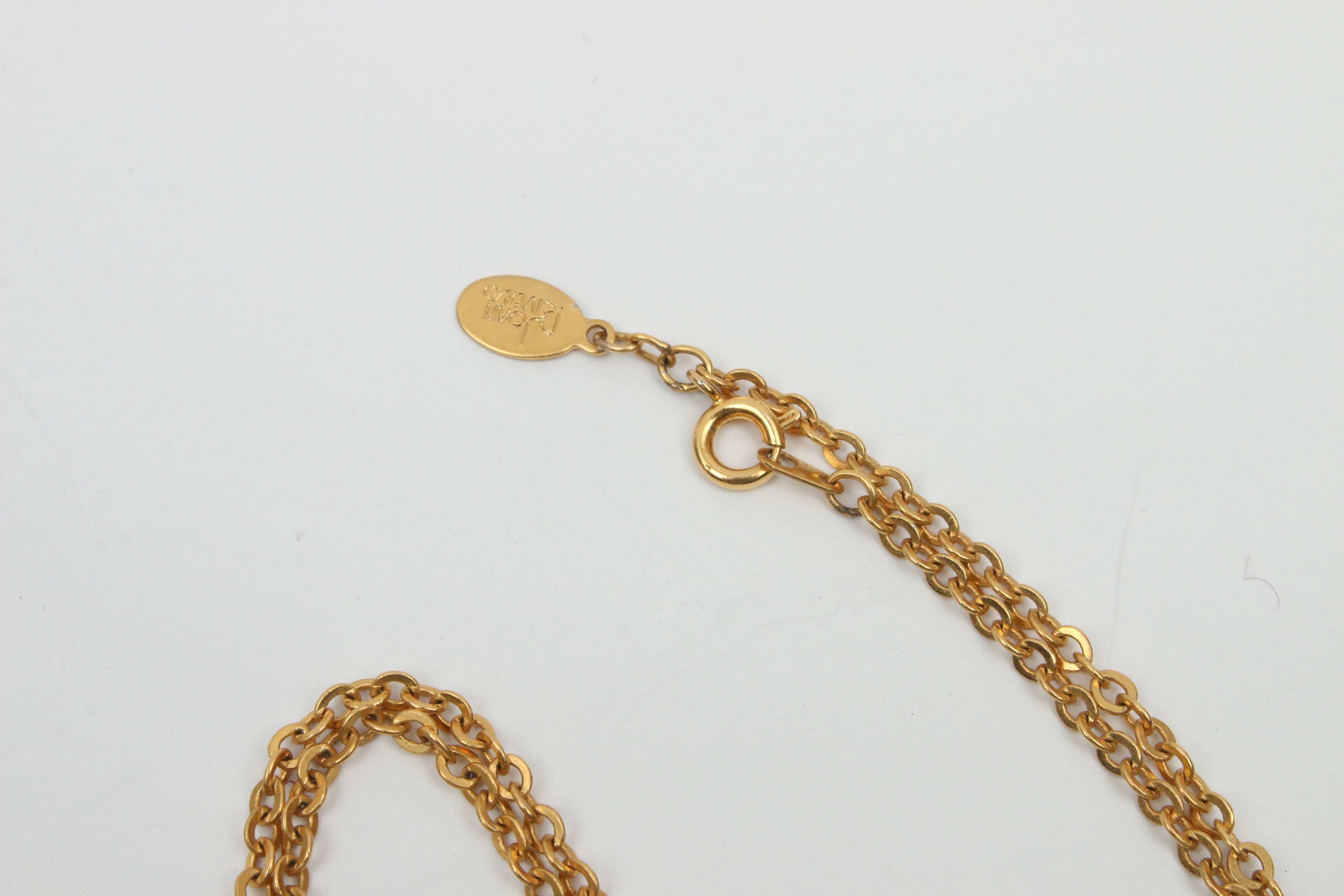 Joan Rivers Gold Tone Egg Pendant Watch and Necklace