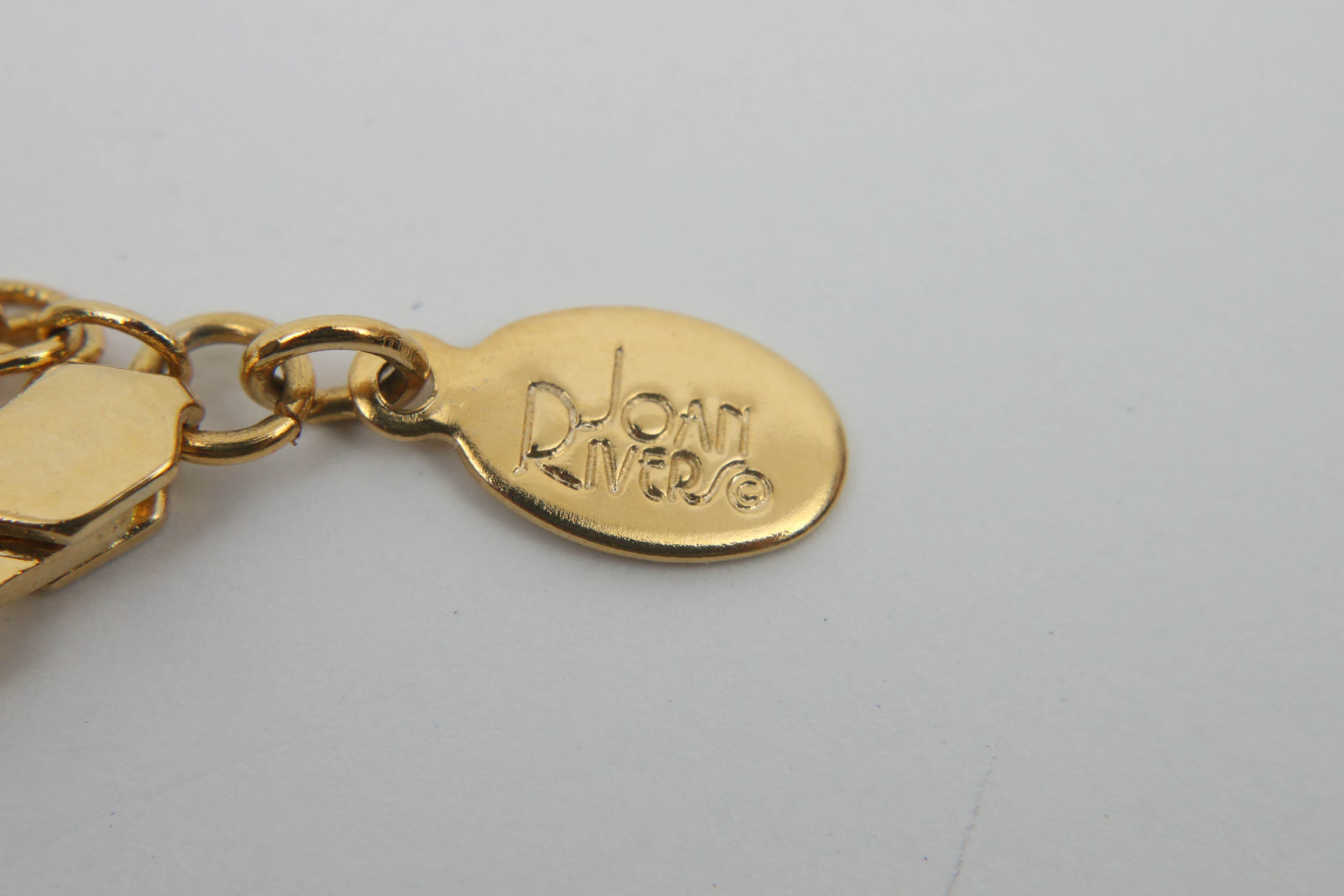 Joan Rivers Gold Tone Egg Pendant Watch and Necklace