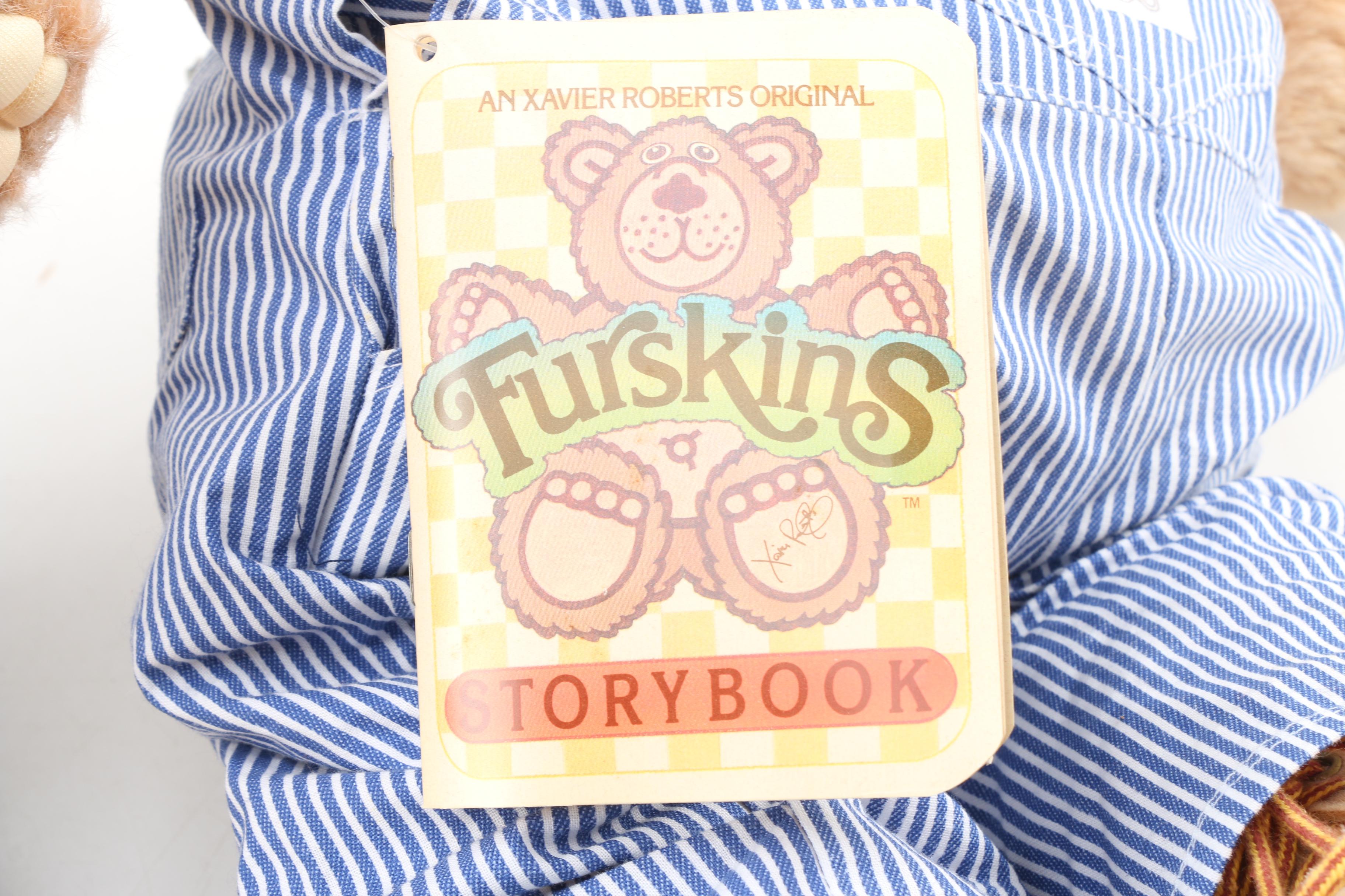 Coleco "Furskins" Bears including "Hattie", "Bubba" and others, 1980s